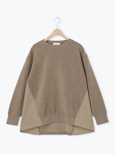 SM2「スウェードライク布帛切替プルオーバー」|Tシャツ・カットソー|