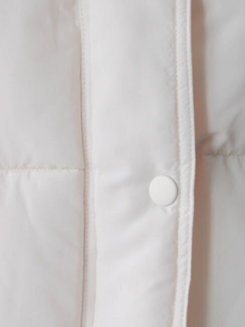 Samansa Mos2 blue「裾ラウンド中綿ブルゾン」|ブルゾン・スタジャン|