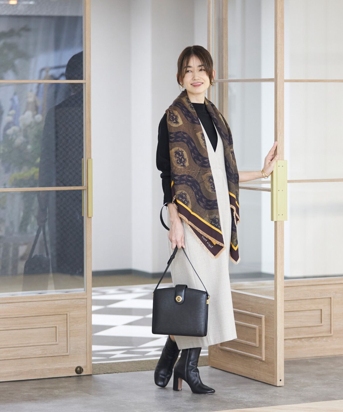 INED「モックネックプルオーバーニット」|ニット・セーター|