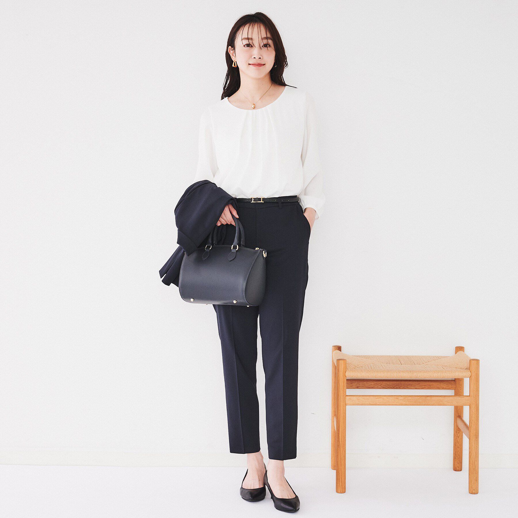 UNTITLED「【通勤スーツ/入卒/セレモニー】ドッキングインナーブラウス」|シャツ・ブラウス|