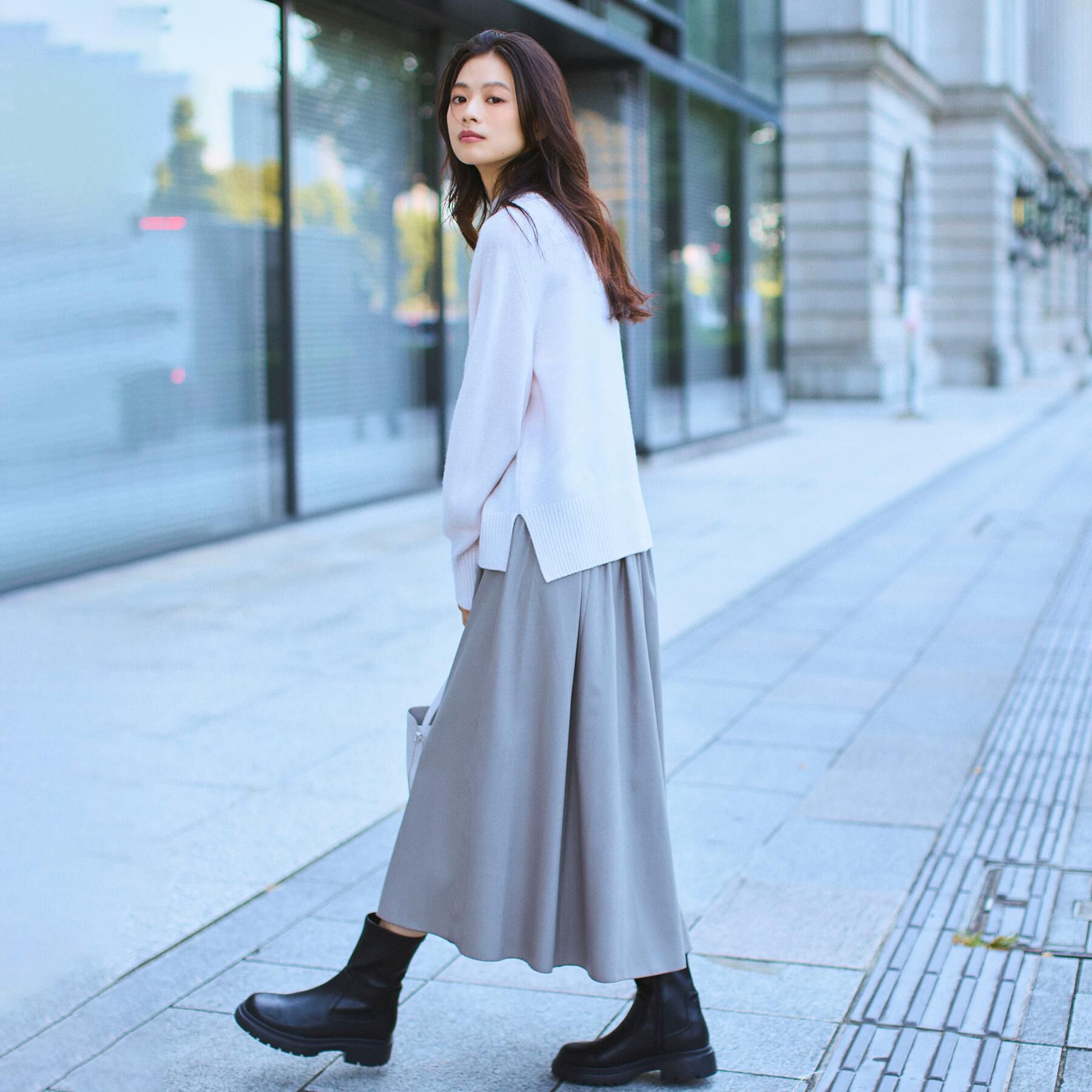 UNTITLED「【8色展開/洗える】ウールカシミヤ ハイネックニット」|ニット・セーター|