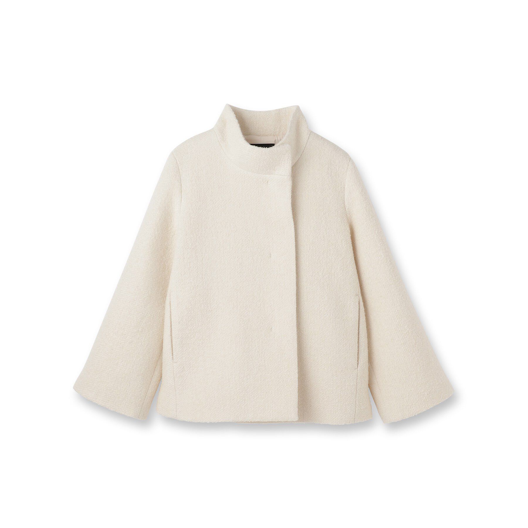 UNTITLED「【ツイード風/スタンドカラー】ファンシーヘリンボンコート」|その他|