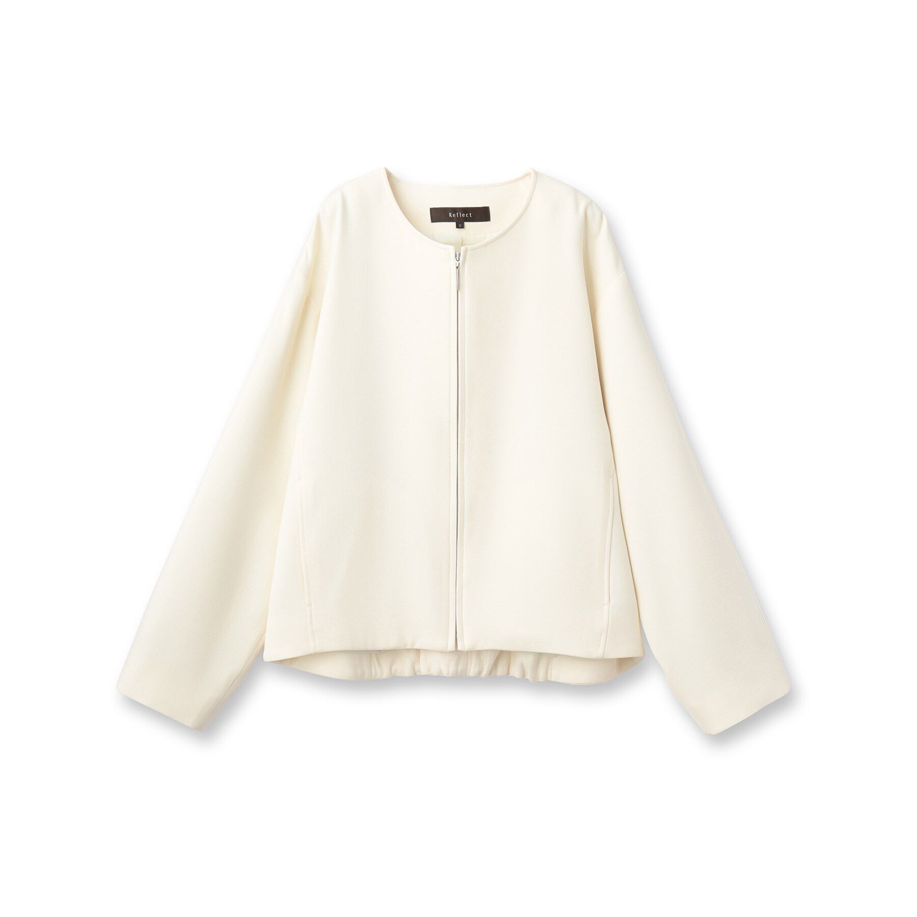 Reflect「【手洗い可】バックギャザーデザインブルゾン」|ブルゾン・スタジャン|