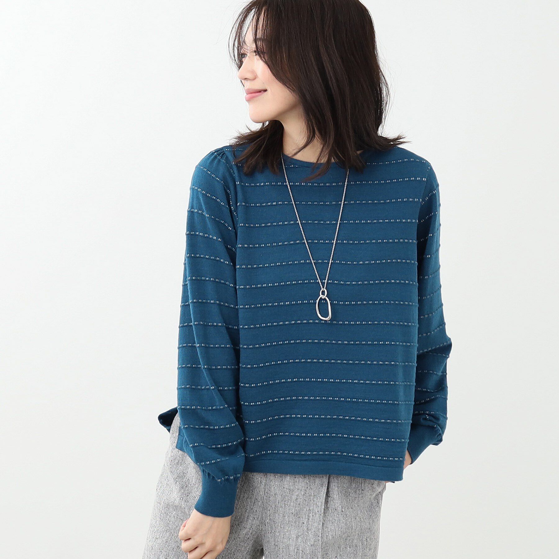 Reflect「【手洗い可】ハイゲージラメニット」|ニット・セーター|