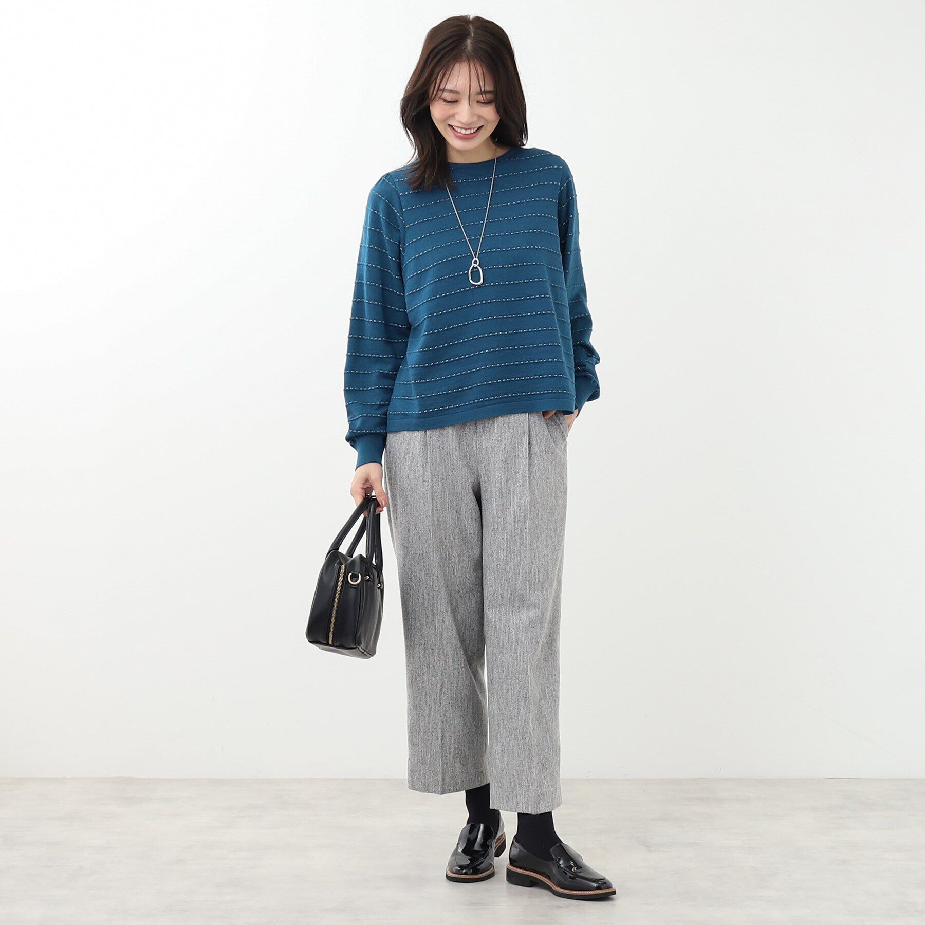 Reflect「【手洗い可】ハイゲージラメニット」|ニット・セーター|