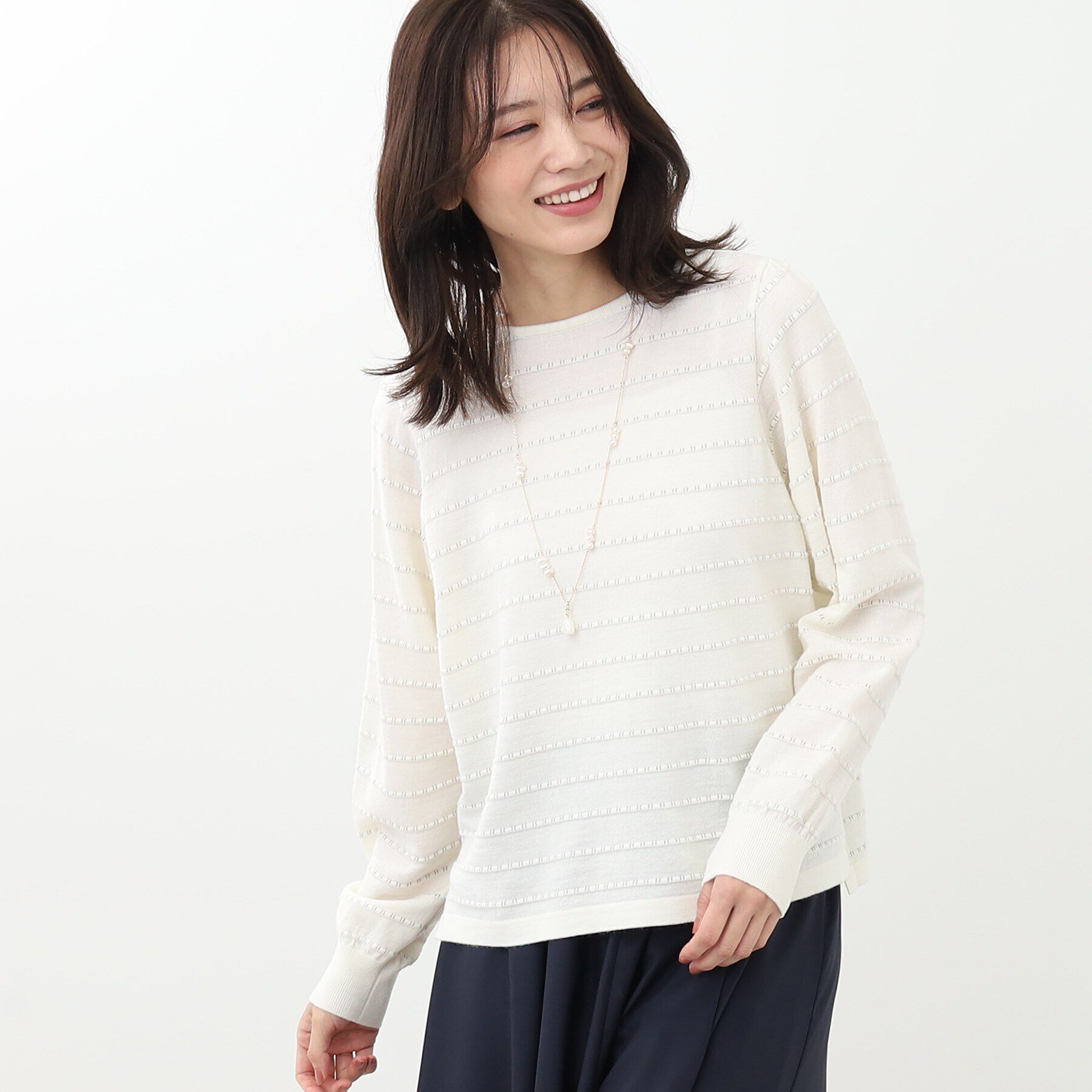 Reflect「【手洗い可】ハイゲージラメニット」|ニット・セーター|