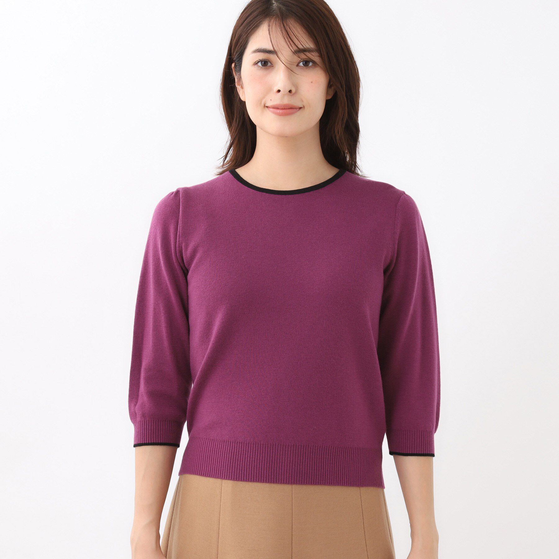 Reflect「【秋映え／単品使い◎／すっきり見え】ブローチ付きニットアンサンブル」|その他|