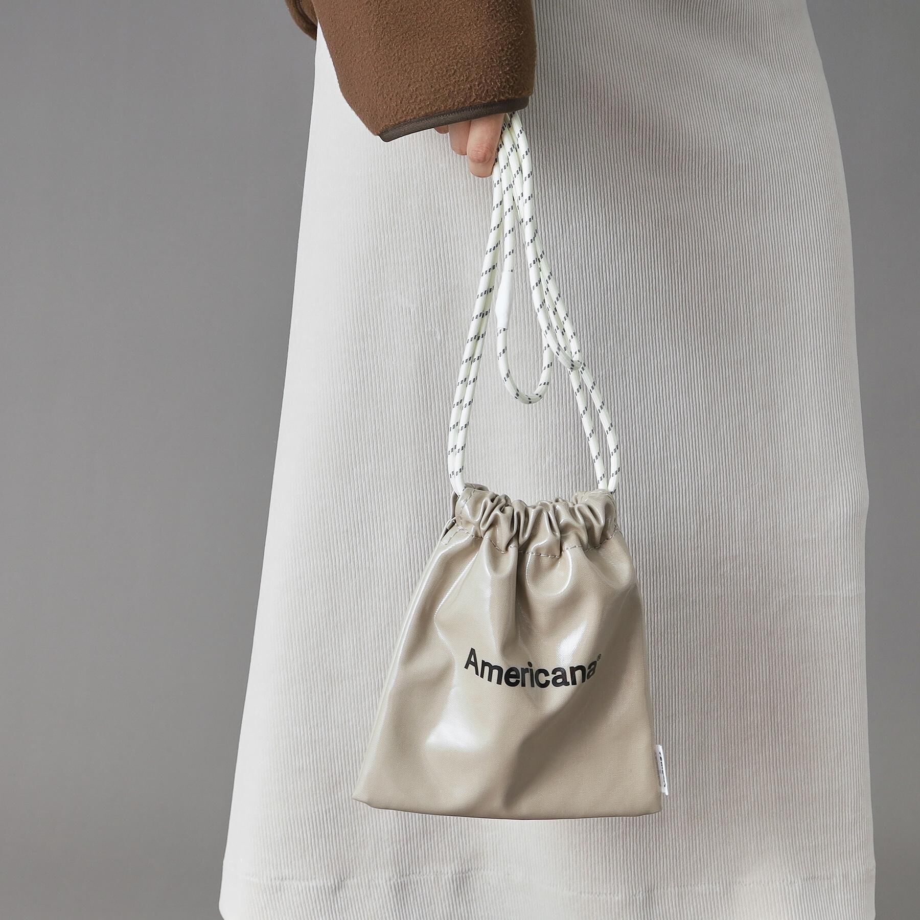 DRESSTERIOR「Americana（アメリカーナ）&times;TEMBEA PVCコーティング巾着」|ハンドバッグ|