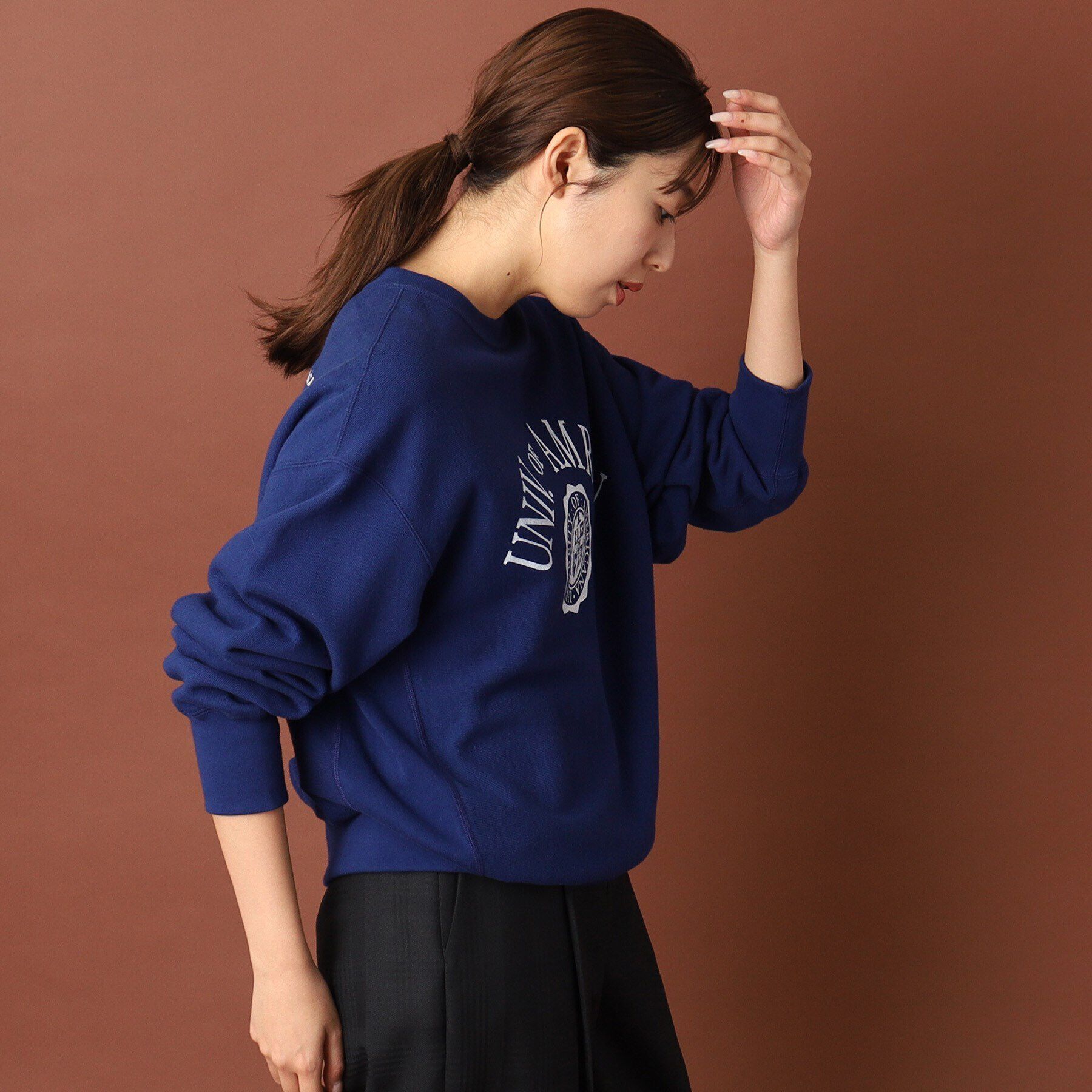 DRESSTERIOR「Americana（アメリカーナ）カレッジロゴスウェット」|パーカー|