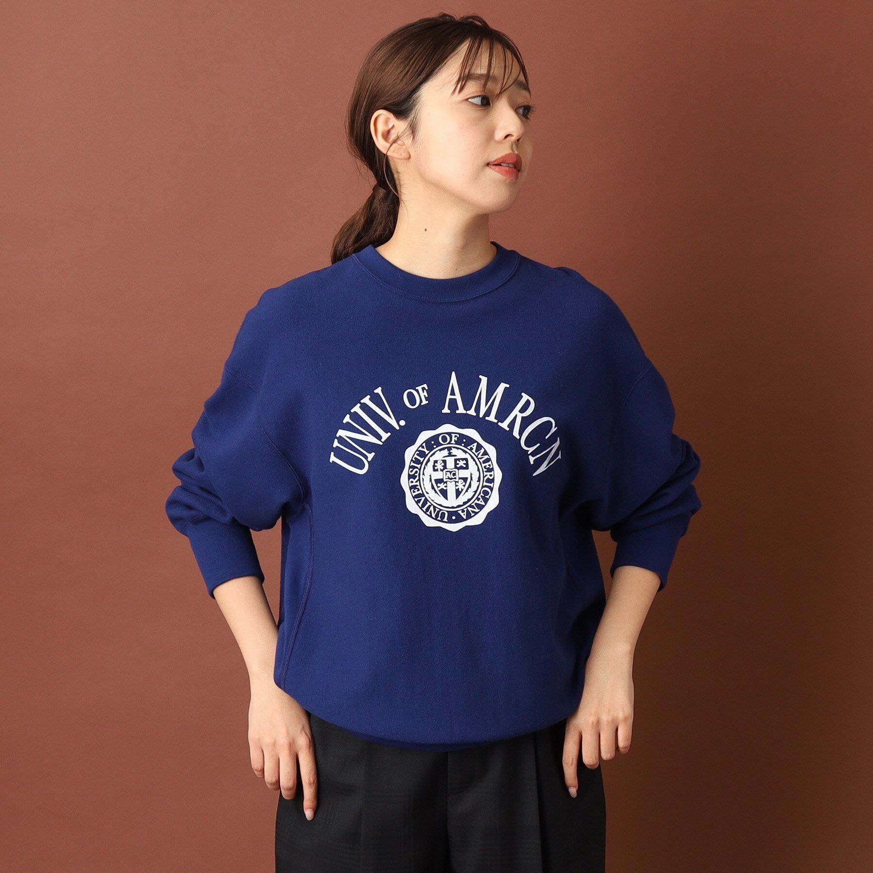 DRESSTERIOR「Americana（アメリカーナ）カレッジロゴスウェット」|パーカー|