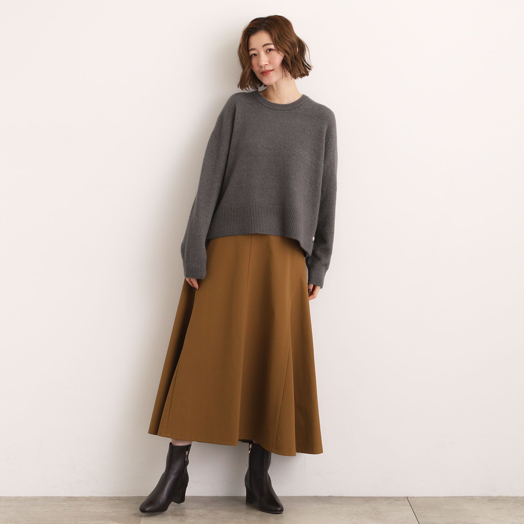 grove「【石川梨華さん着用】【洗える】レイヤードにもおすすめ！サイド釦ニット」|ニット・セーター|