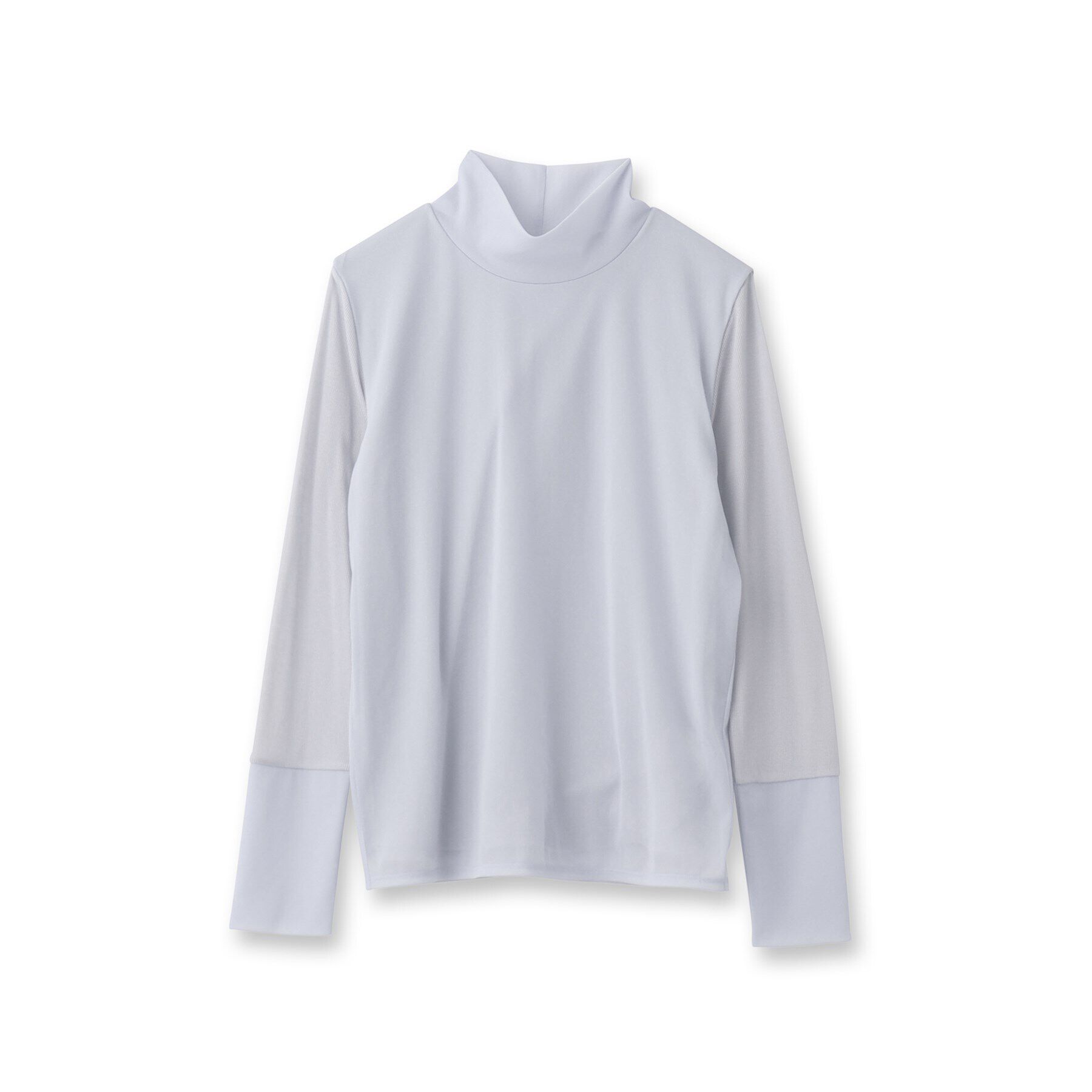 INDIVI「【日本製】シフォンジャージハイネックトップス」|Tシャツ・カットソー|