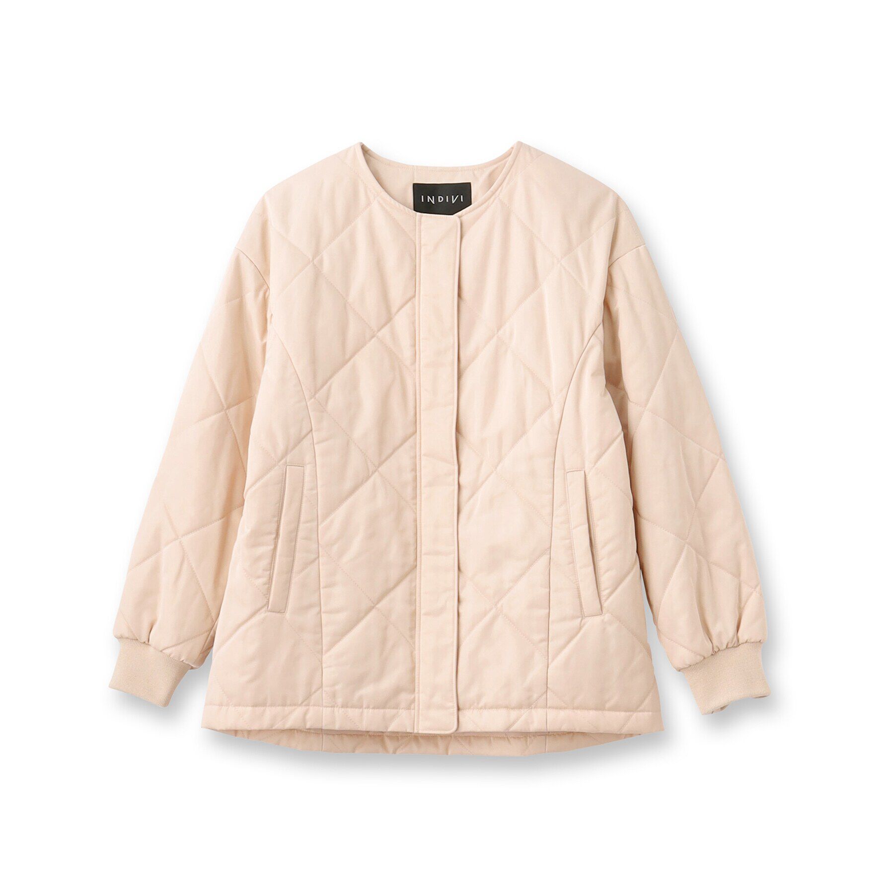 INDIVI「【撥水／UVケア】ミドル丈キルティングコート」|ダウン|