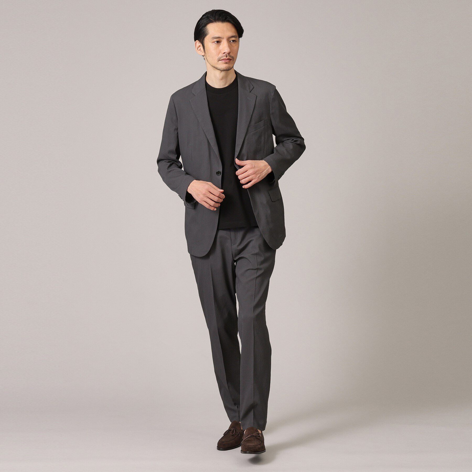 TAKEO KIKUCHI「【抗菌防臭】DotAir（R）シアサッカー ジャケット」|テーラードジャケット|