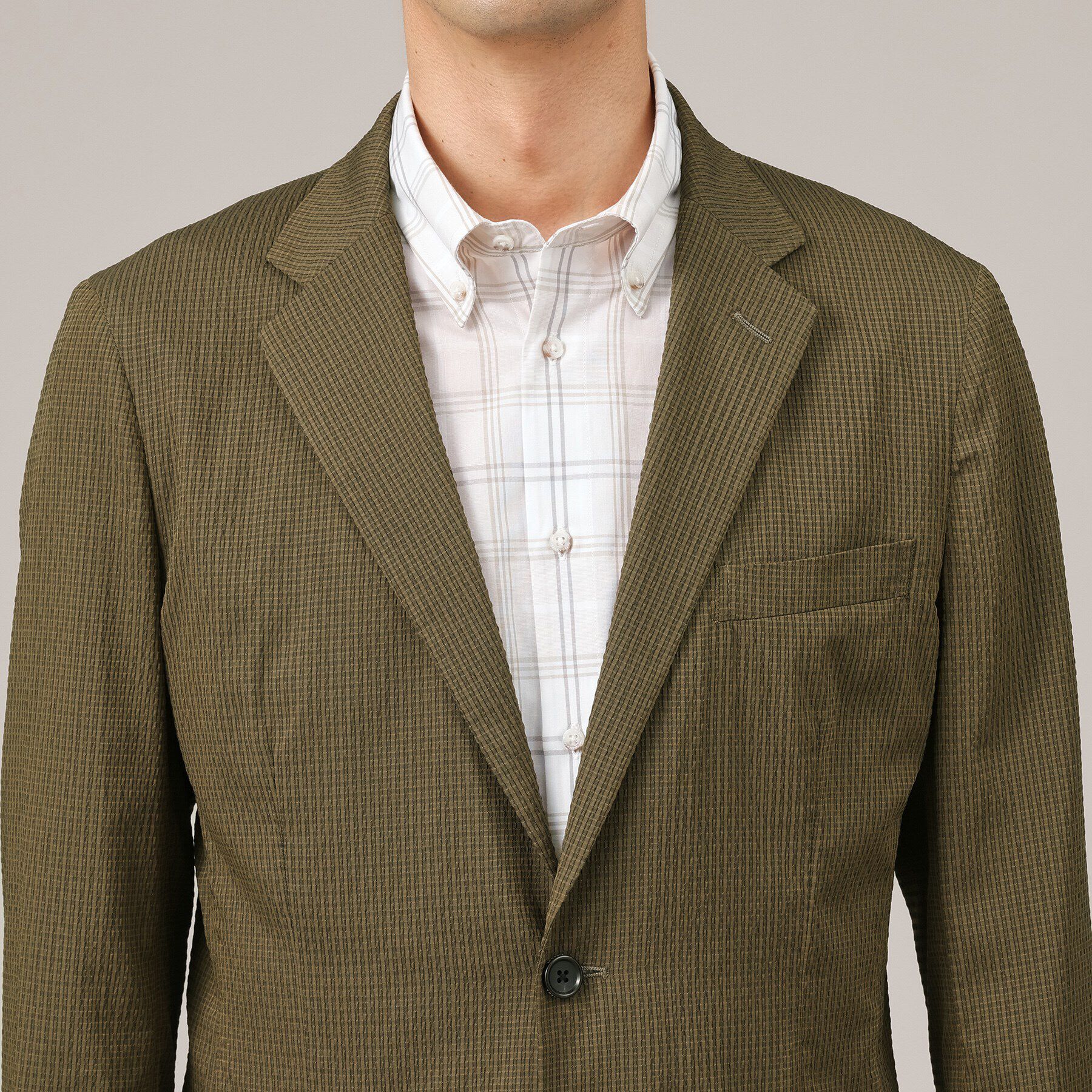 TAKEO KIKUCHI「【抗菌防臭】DotAir（R）シアサッカー ジャケット」|テーラードジャケット|