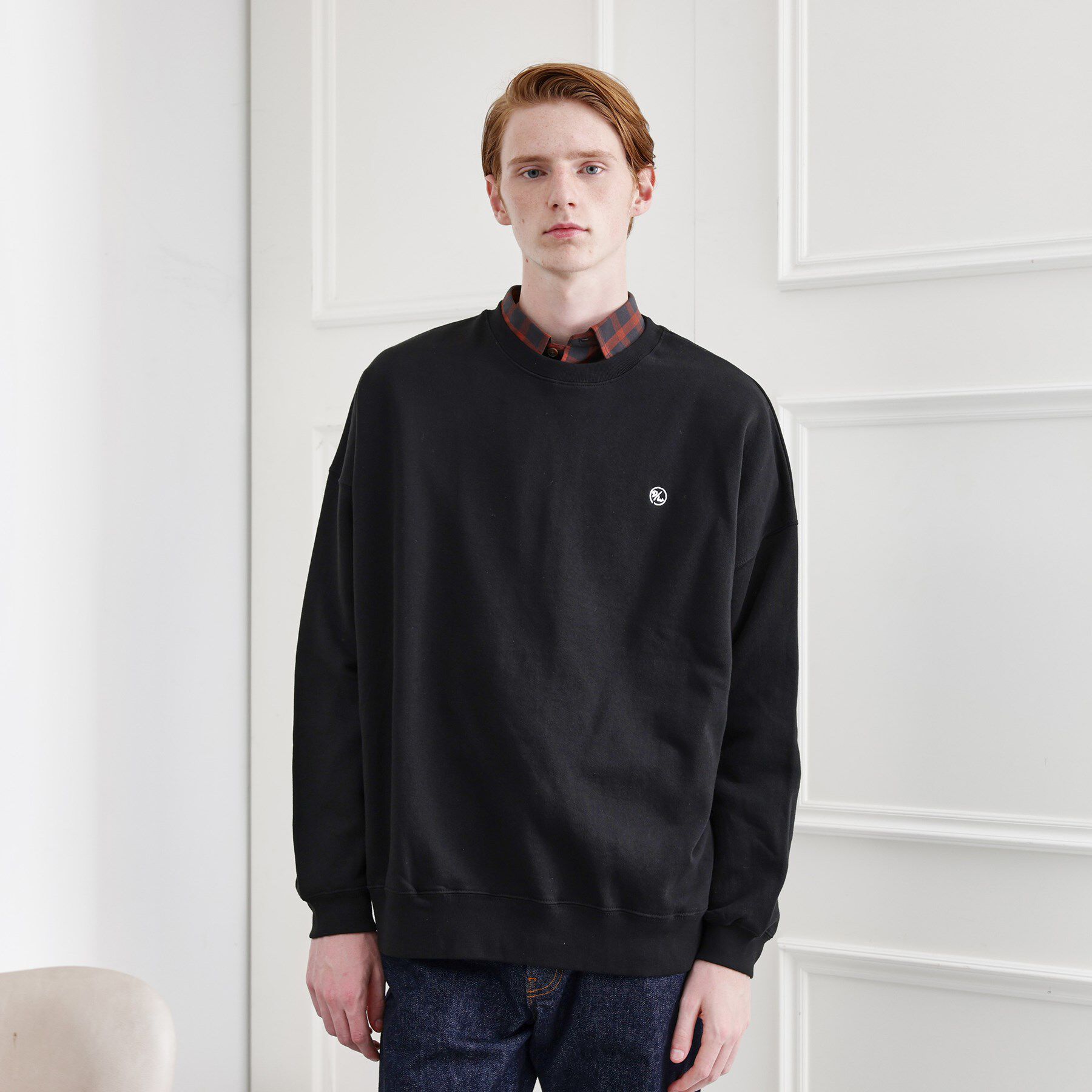 TAKEO KIKUCHI「【LIMITED】ワンポイント刺繍スウェットトレーナー」|パーカー|ブラック(019)