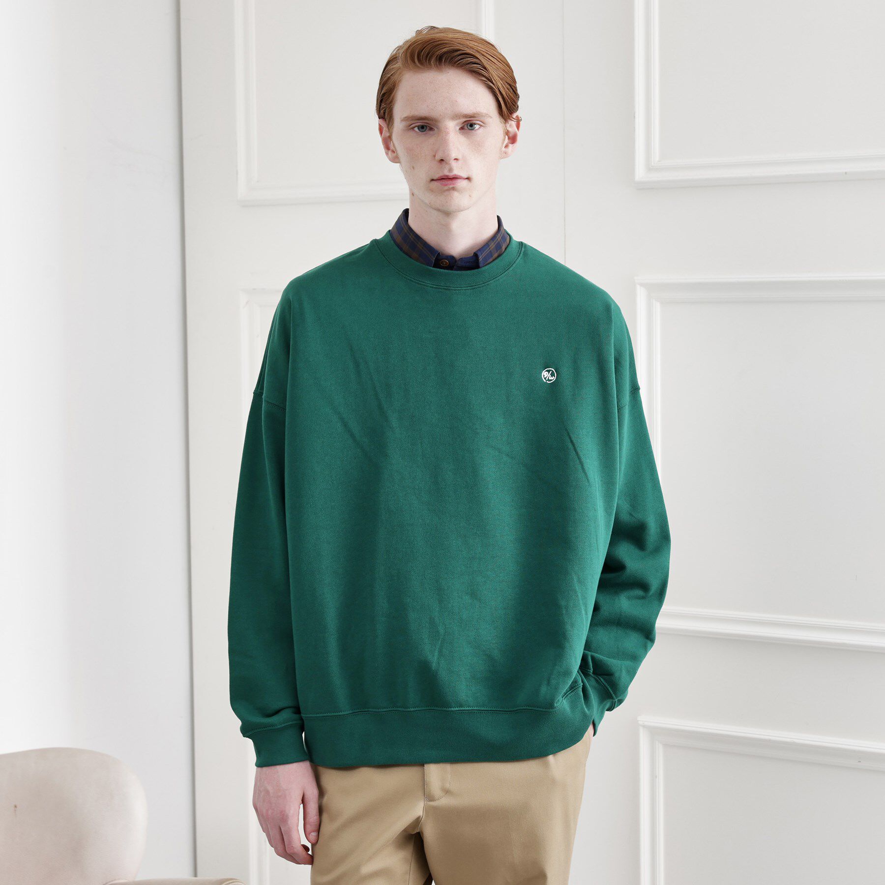 TAKEO KIKUCHI「【LIMITED】ワンポイント刺繍スウェットトレーナー」|パーカー|グリーン(024)