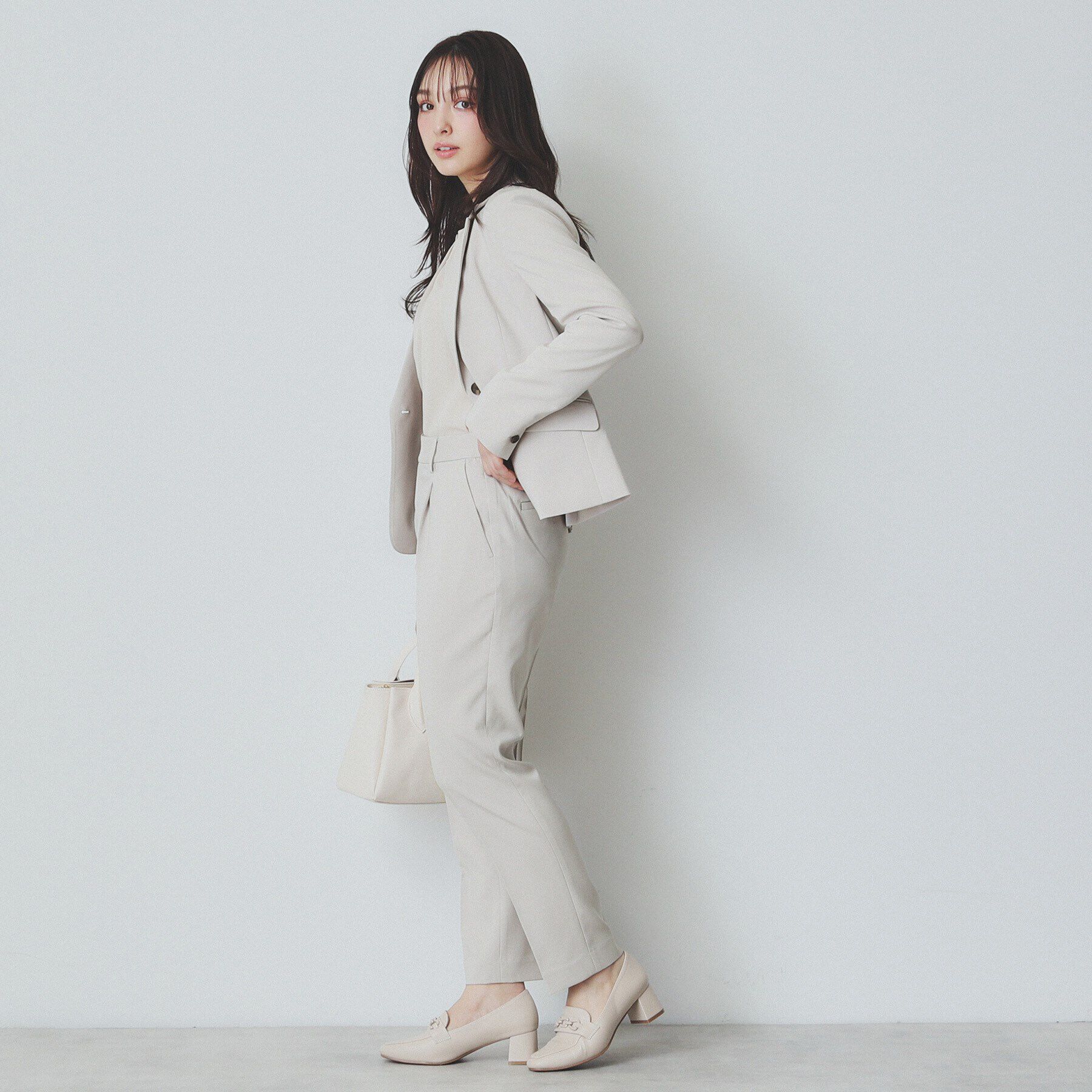 index「ドライタッチストレッチテーパードパンツ/セットアップ対応【洗濯機洗い可/イージーアイロン】」|その他|