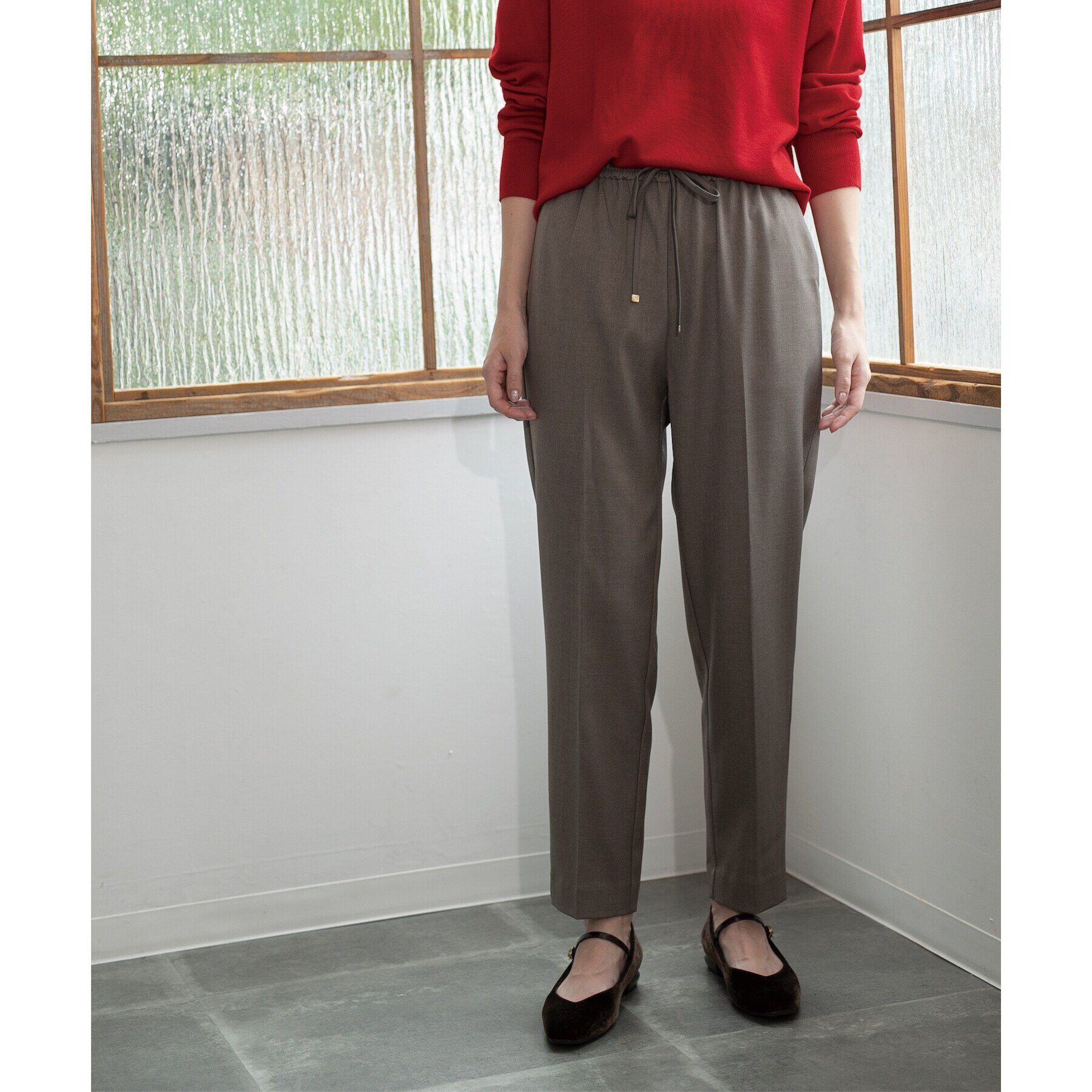 OPAQUE.CLIP「美脚ストレッチイージーテーパードパンツ【洗濯機洗い可】」|その他|