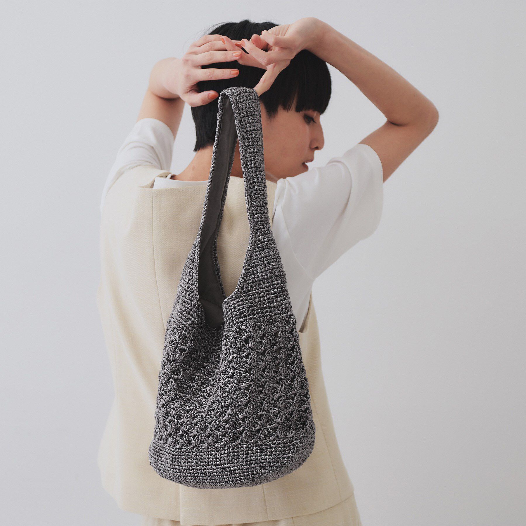 OPAQUE.CLIP「カギ針ラメワンショルダーバッグ」|ショルダー・メッセンジャー|