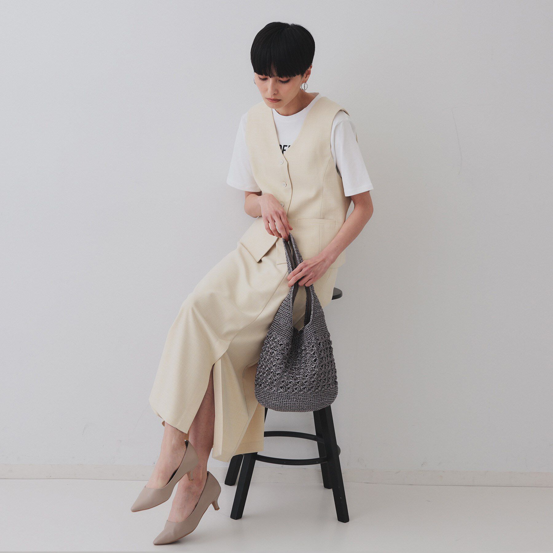 OPAQUE.CLIP「カギ針ラメワンショルダーバッグ」|ショルダー・メッセンジャー|