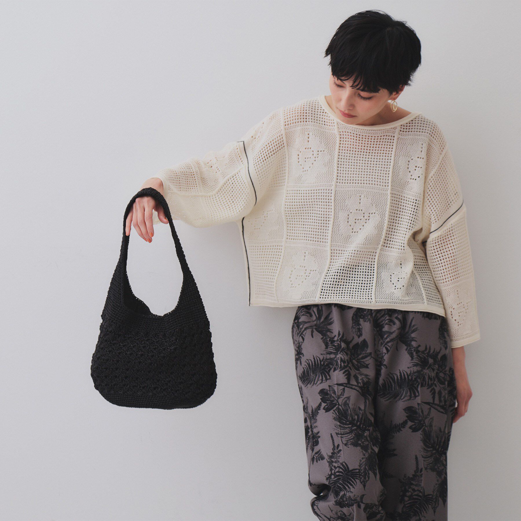 OPAQUE.CLIP「カギ針ラメワンショルダーバッグ」|ショルダー・メッセンジャー|