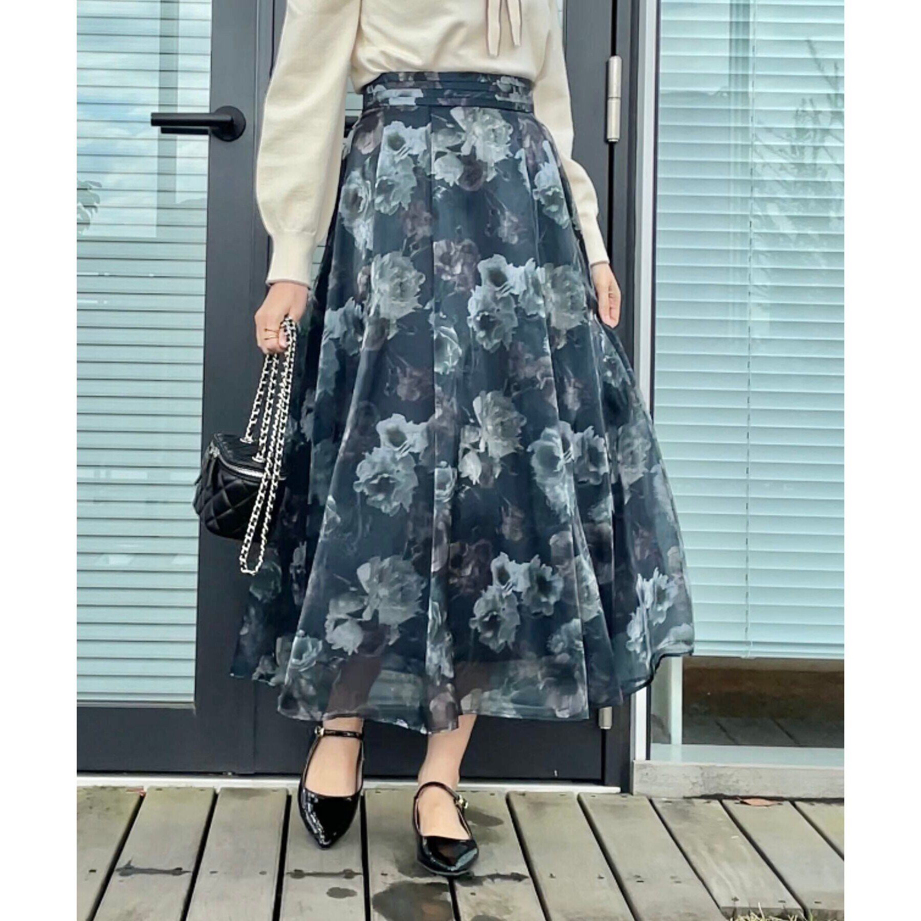 Couture broach「【大人可愛い・きれいめ】Springオーガンフルールスカート」|スカート|