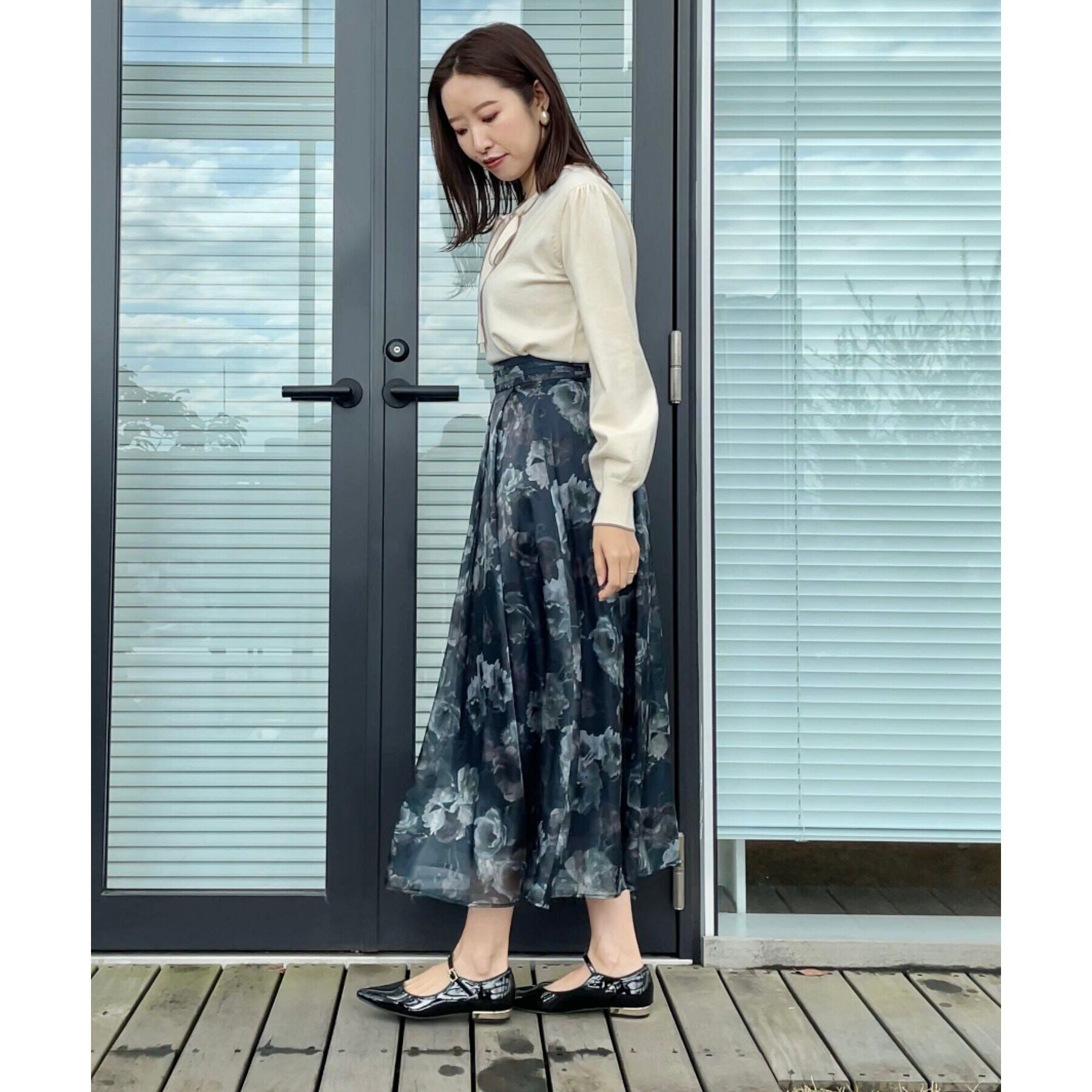 Couture broach「【大人可愛い・きれいめ】Springオーガンフルールスカート」|スカート|