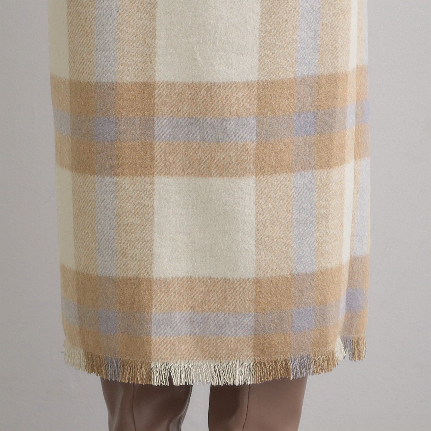 Couture broach「起毛チェックIラインスカート」|スカート|