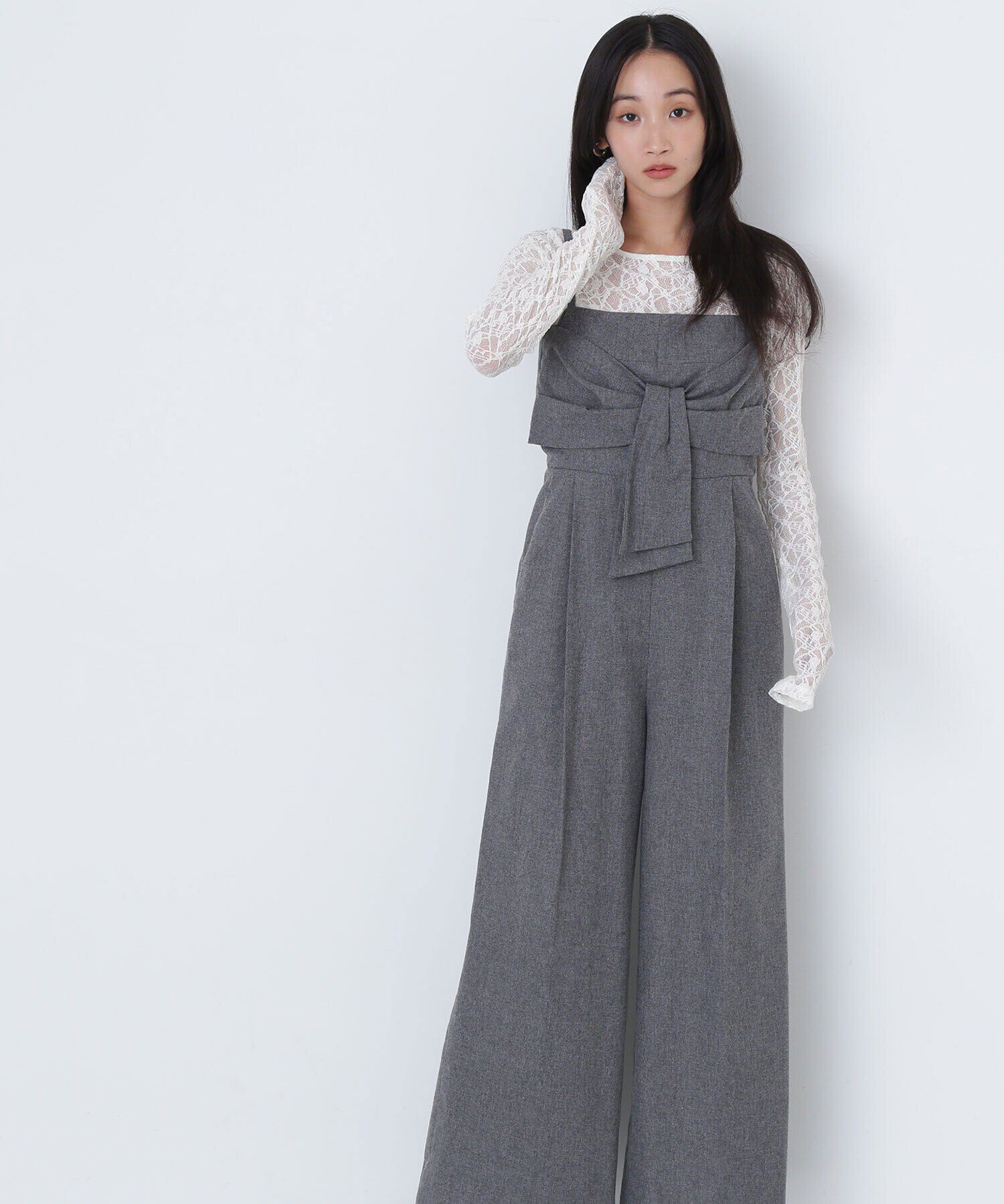  「ビッグリボンオールインワン」|ワンピース|