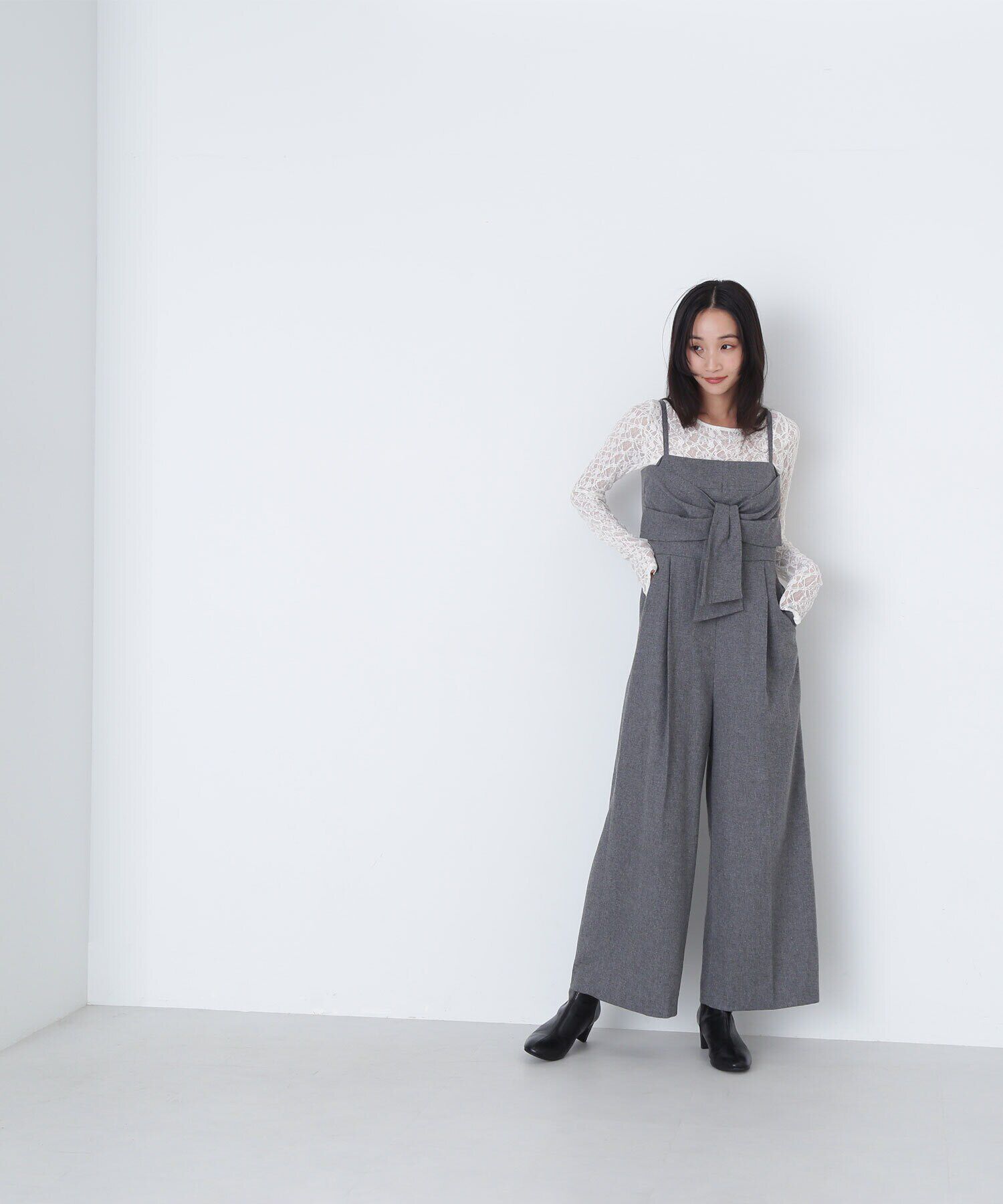  「ビッグリボンオールインワン」|ワンピース|