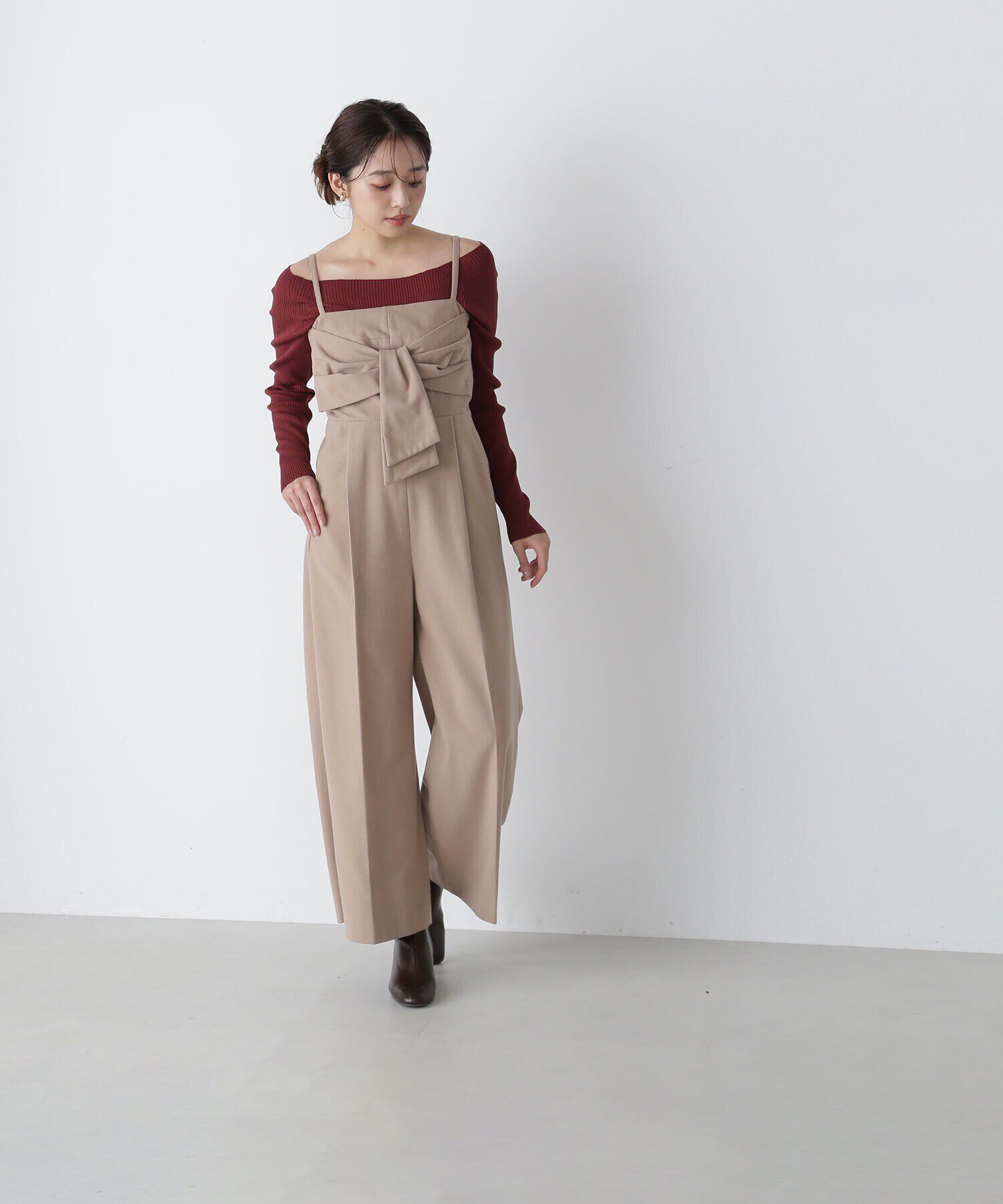  「ビッグリボンオールインワン」|ワンピース|