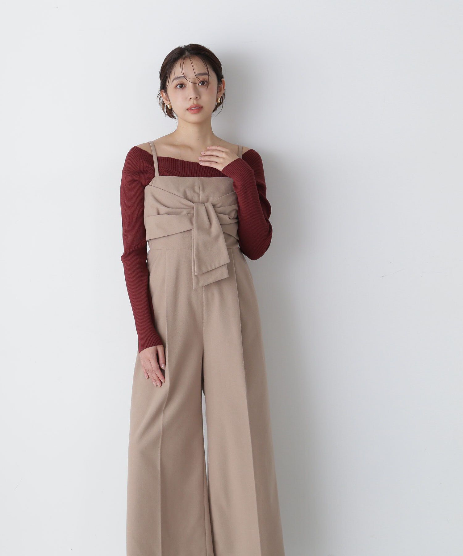  「ビッグリボンオールインワン」|ワンピース|