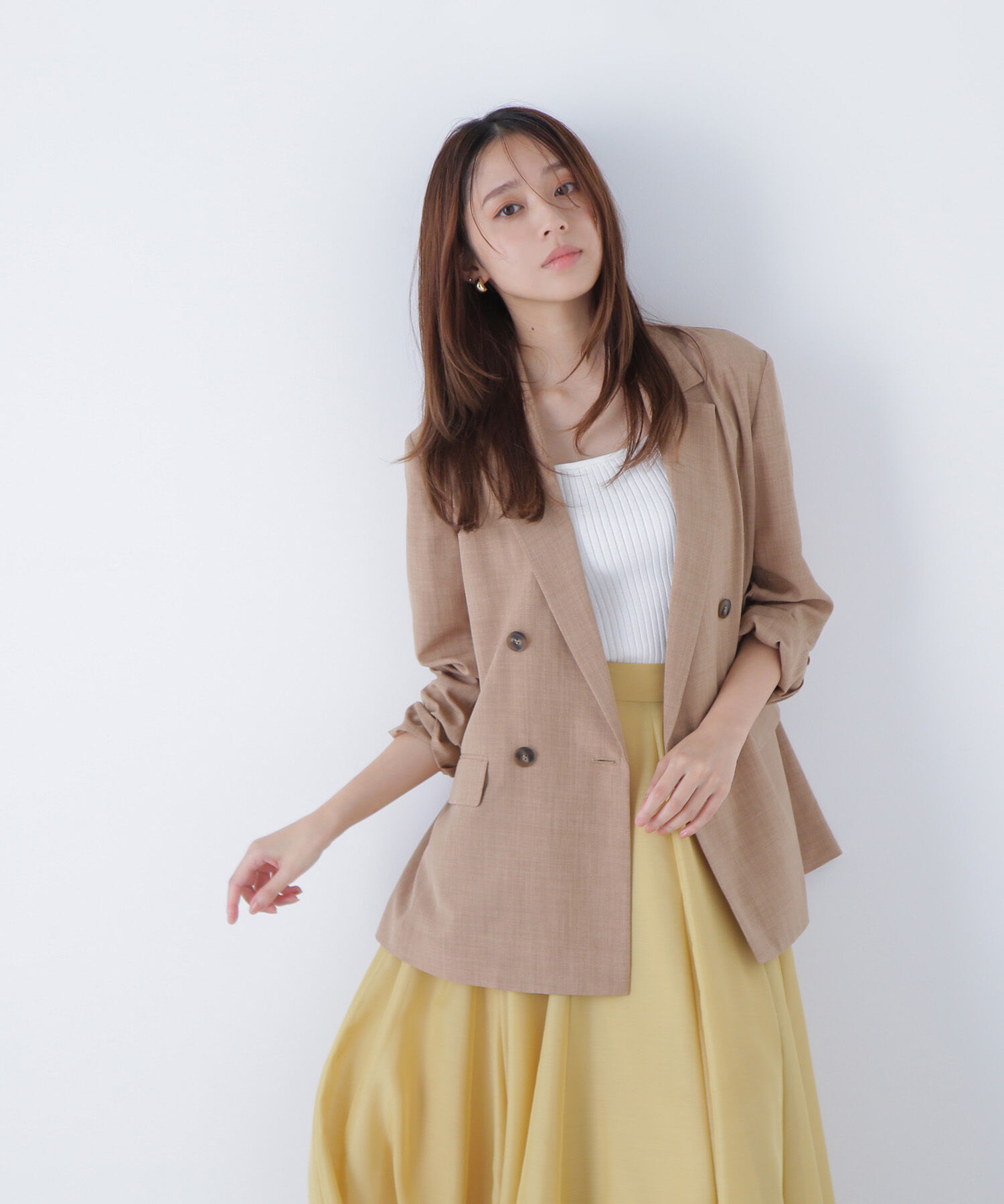  「ライトボクシーダブルジャケット」|ブルゾン・スタジャン|キャメルベー 1