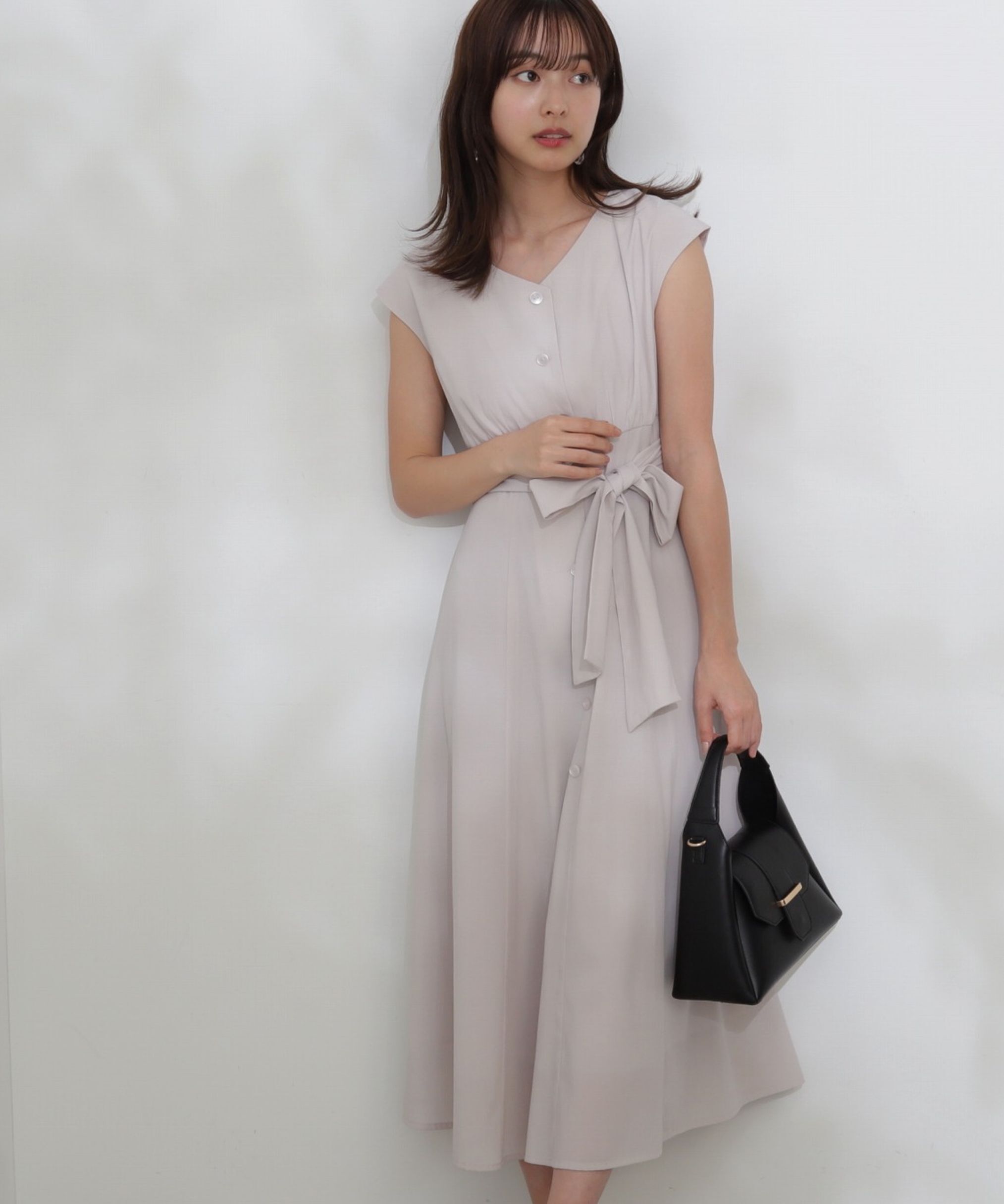 PROPORTION BODY DRESSING「Vネックシャツワンピース」|ワンピース|