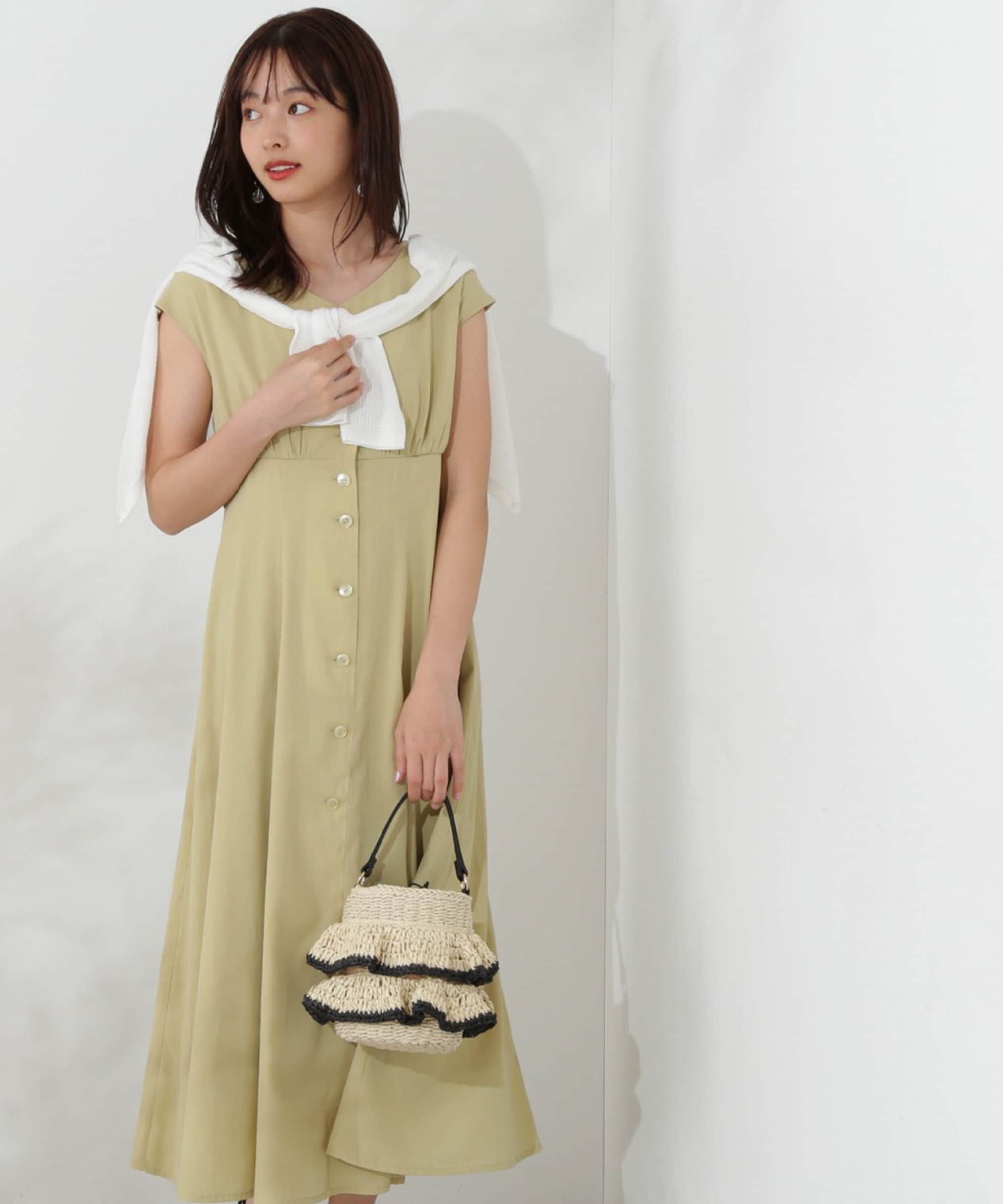 PROPORTION BODY DRESSING「Vネックシャツワンピース」|ワンピース|