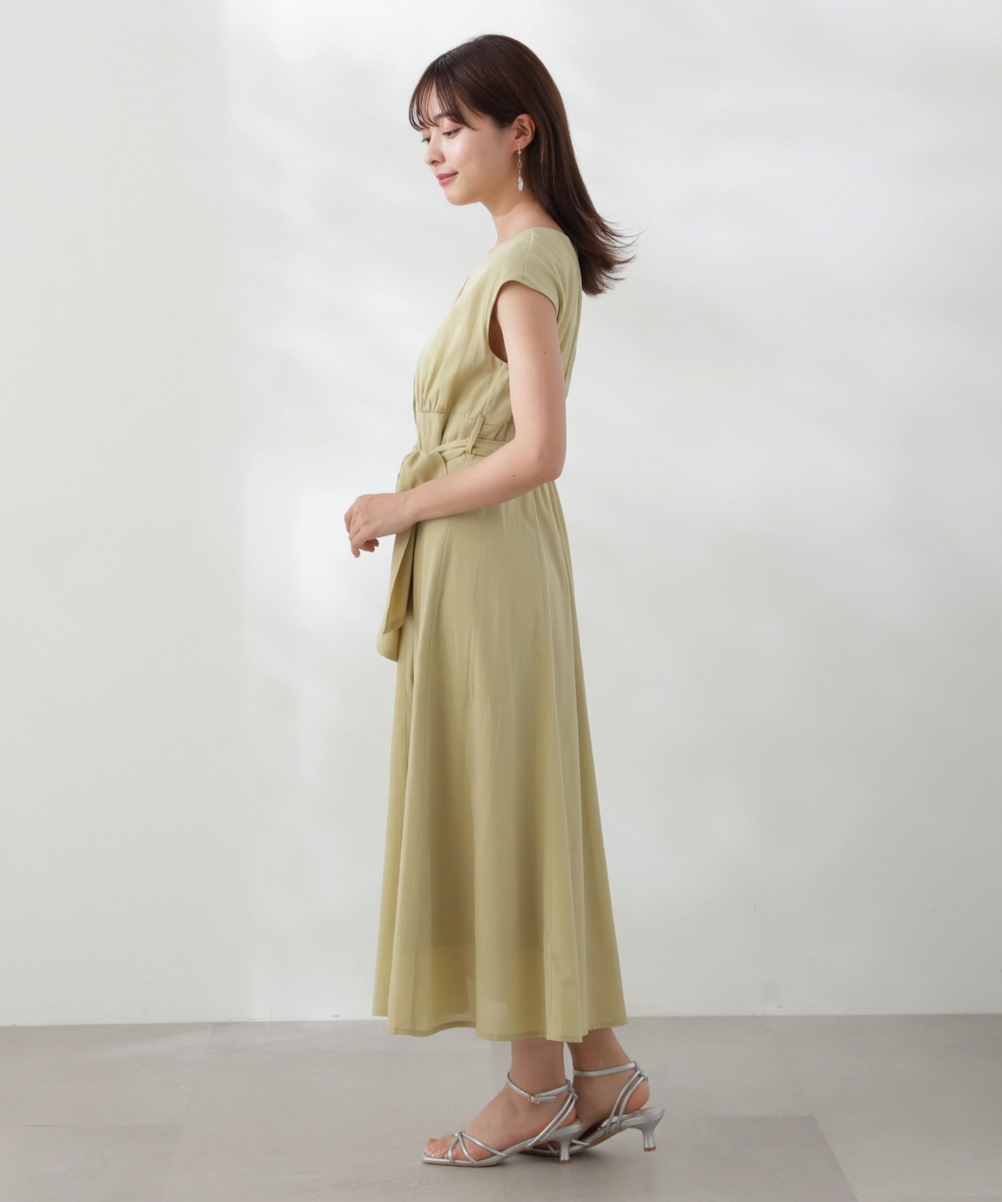 PROPORTION BODY DRESSING「Vネックシャツワンピース」|ワンピース|