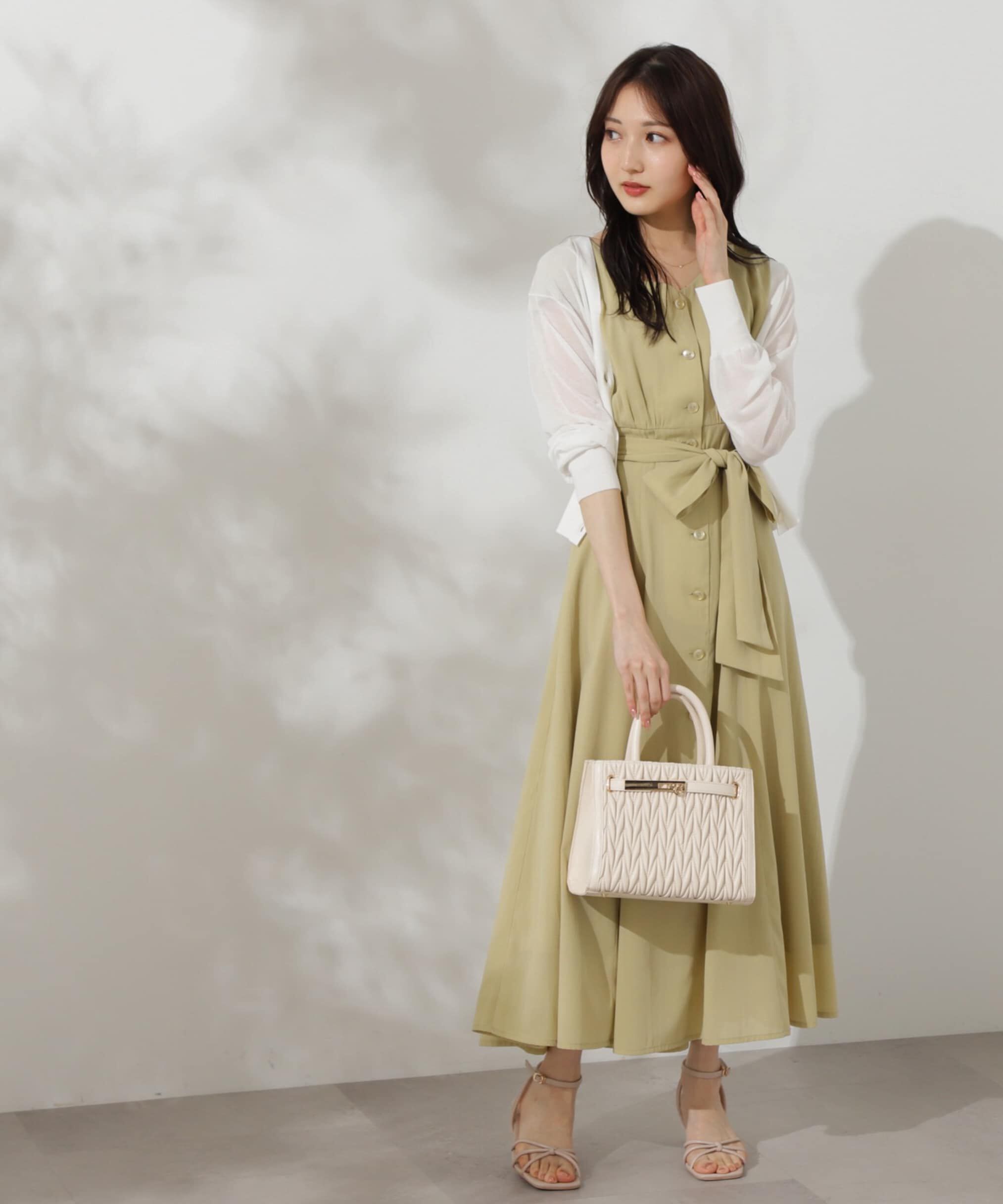 PROPORTION BODY DRESSING「Vネックシャツワンピース」|ワンピース|