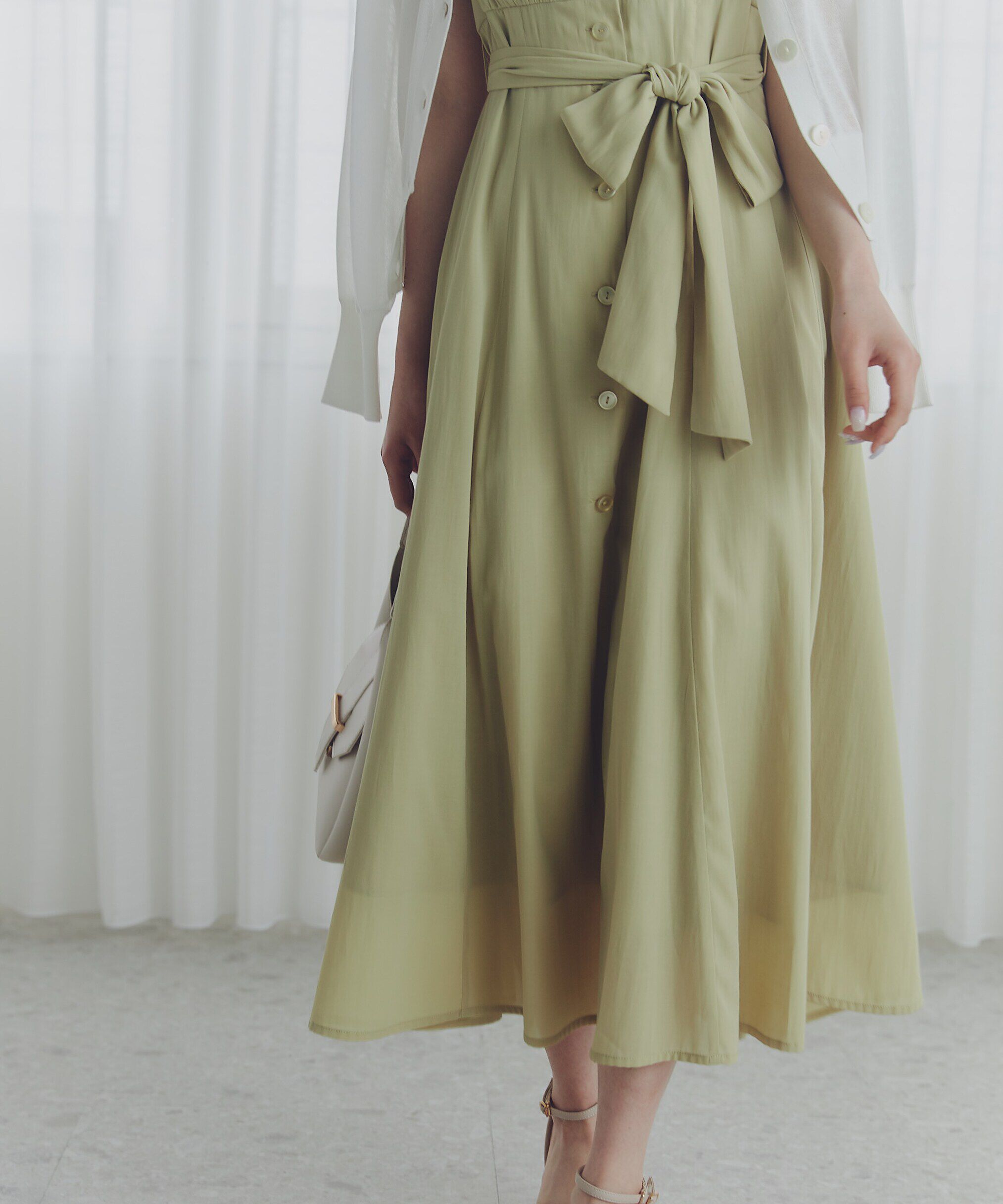 PROPORTION BODY DRESSING「Vネックシャツワンピース」|ワンピース|