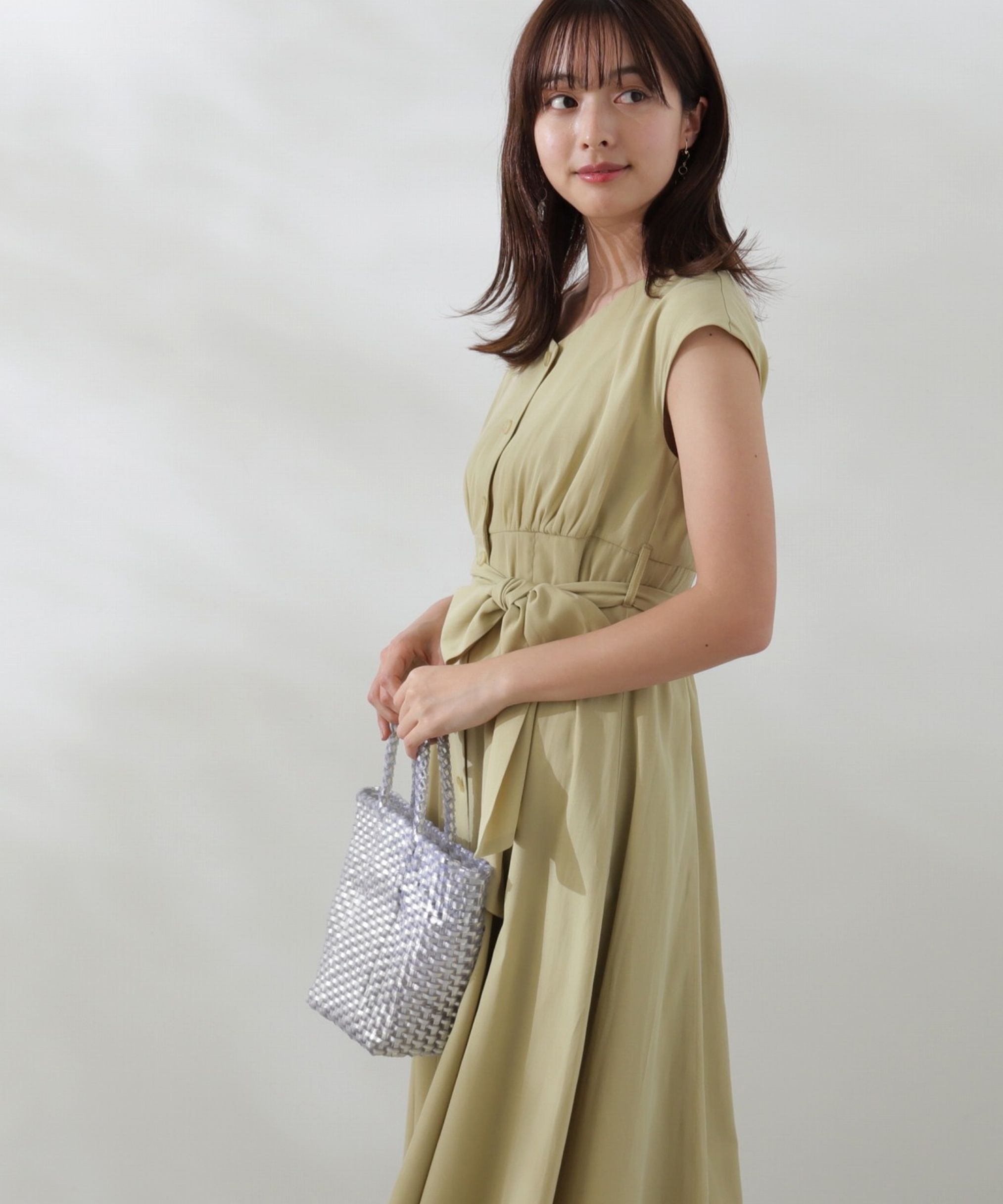 PROPORTION BODY DRESSING「Vネックシャツワンピース」|ワンピース|