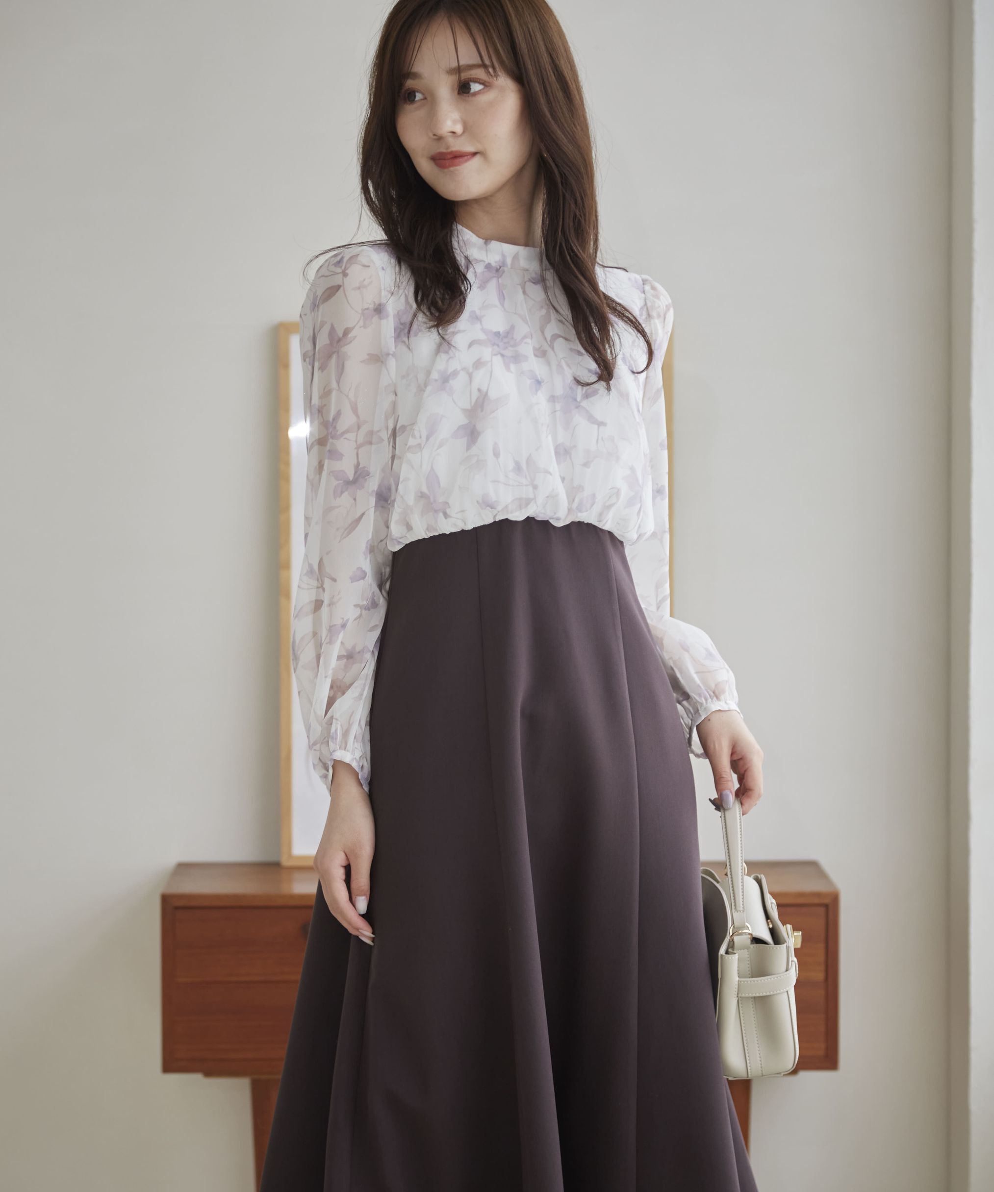 PROPORTION BODY DRESSING「フラワードッキングワンピース24AW」|ワンピース|