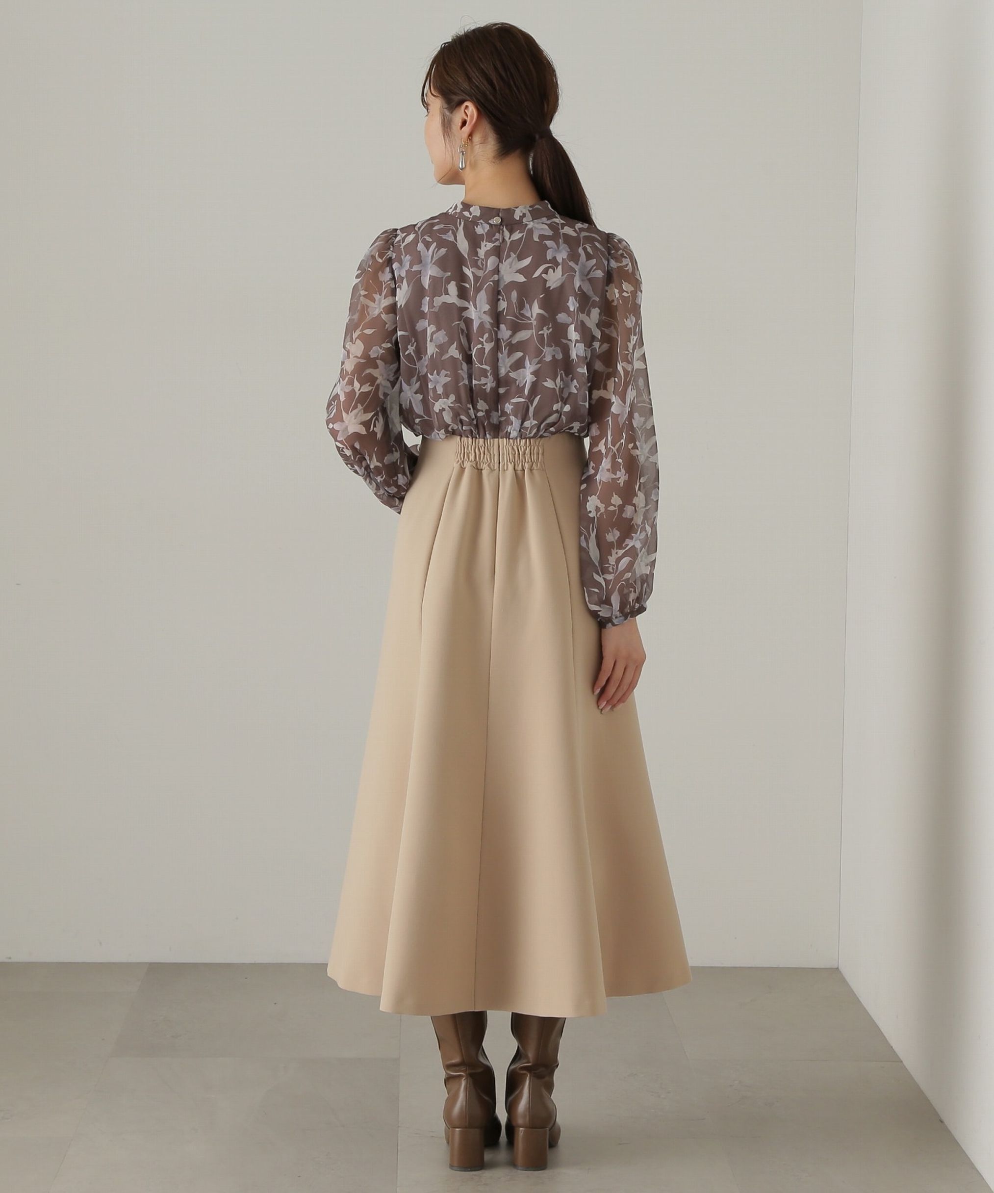 PROPORTION BODY DRESSING「フラワードッキングワンピース24AW」|ワンピース|