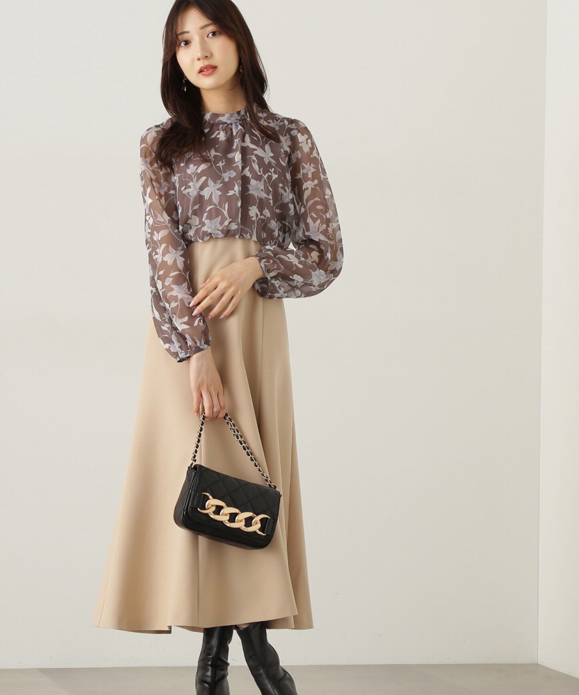 PROPORTION BODY DRESSING「フラワードッキングワンピース24AW」|ワンピース|