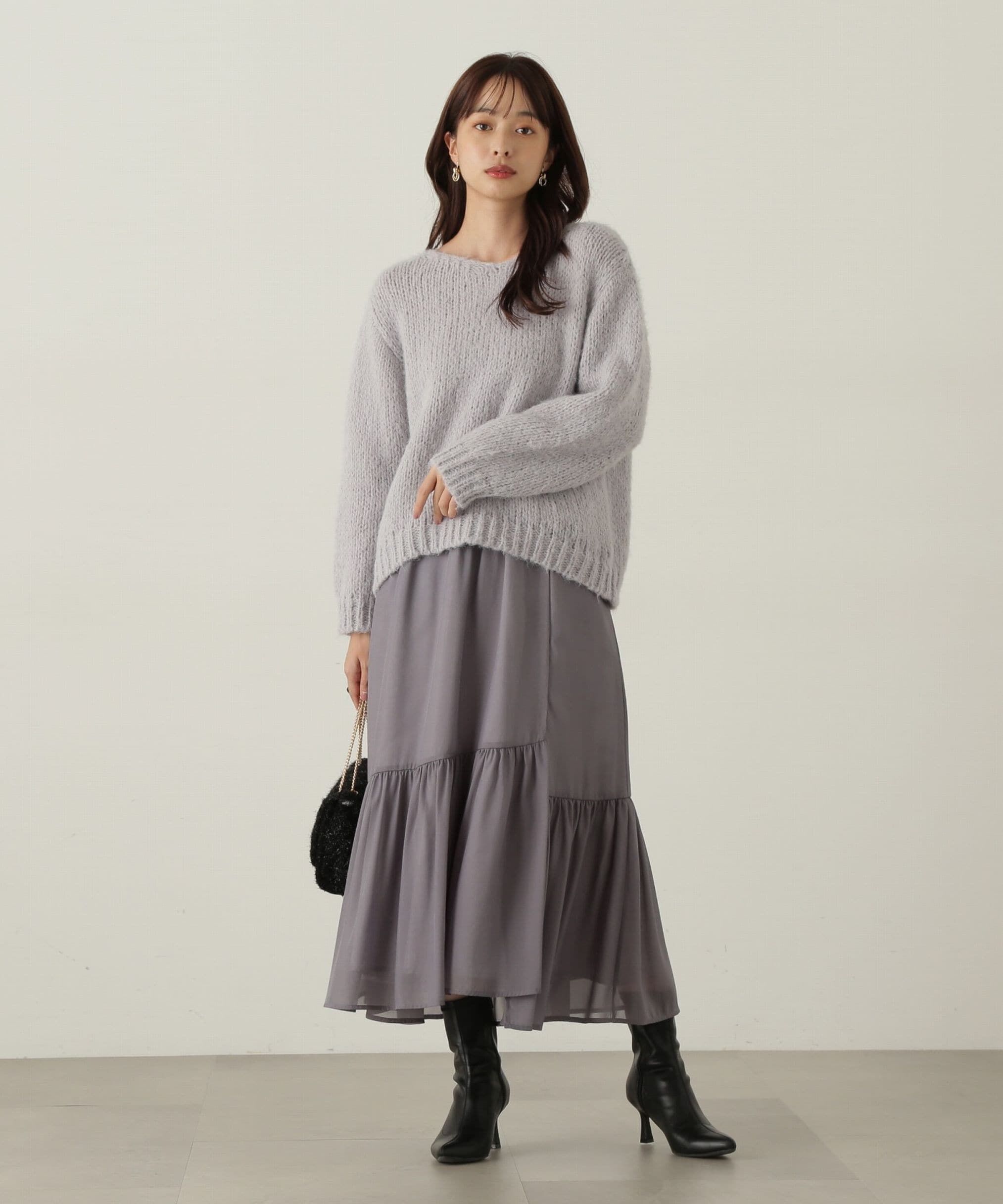 PROPORTION BODY DRESSING「イレヘムシアーティアードスカート」|スカート|ブルー