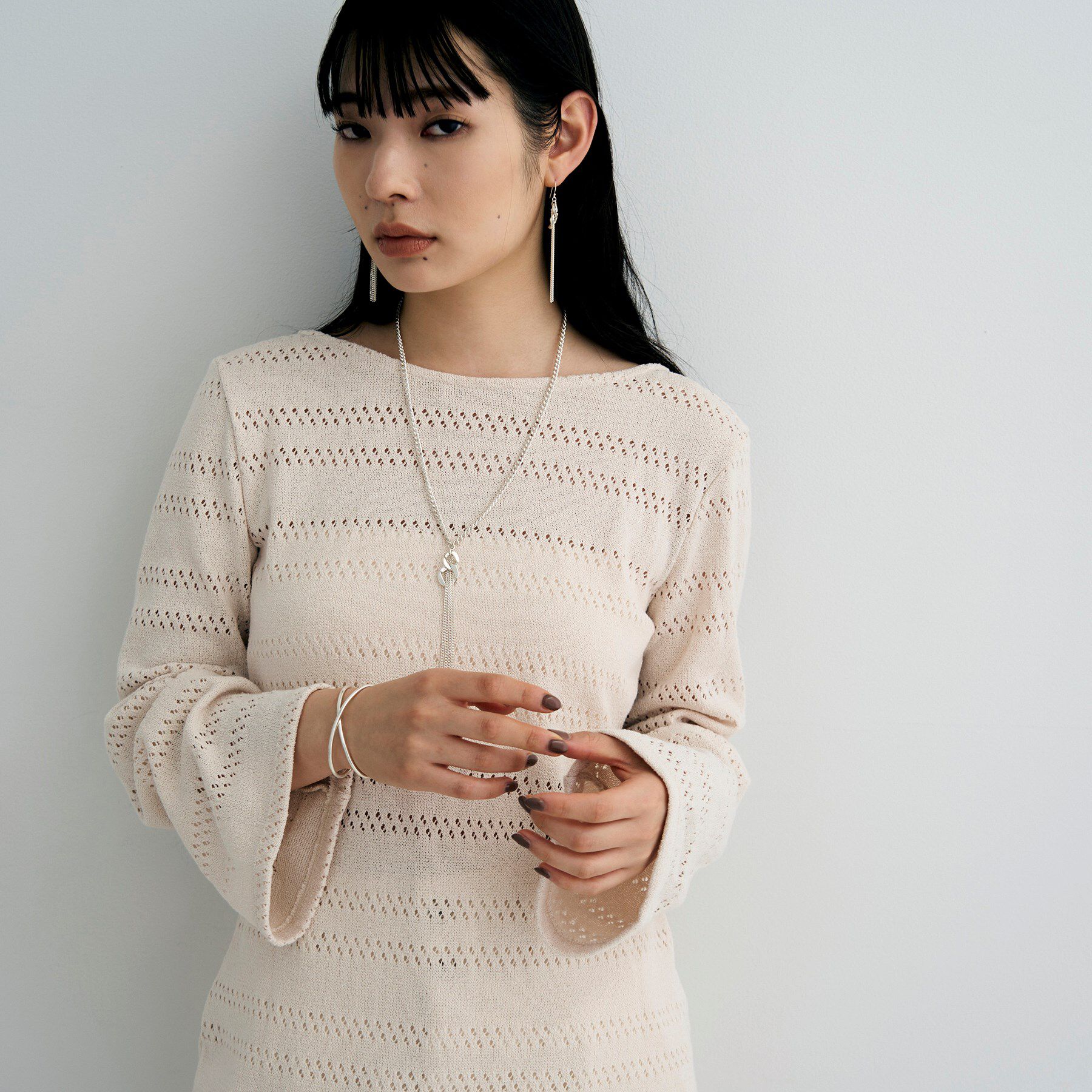 COCOSHNIK ONKITSCH「シルバー ワンストロークXバングル」|ブレスレット・バングル|