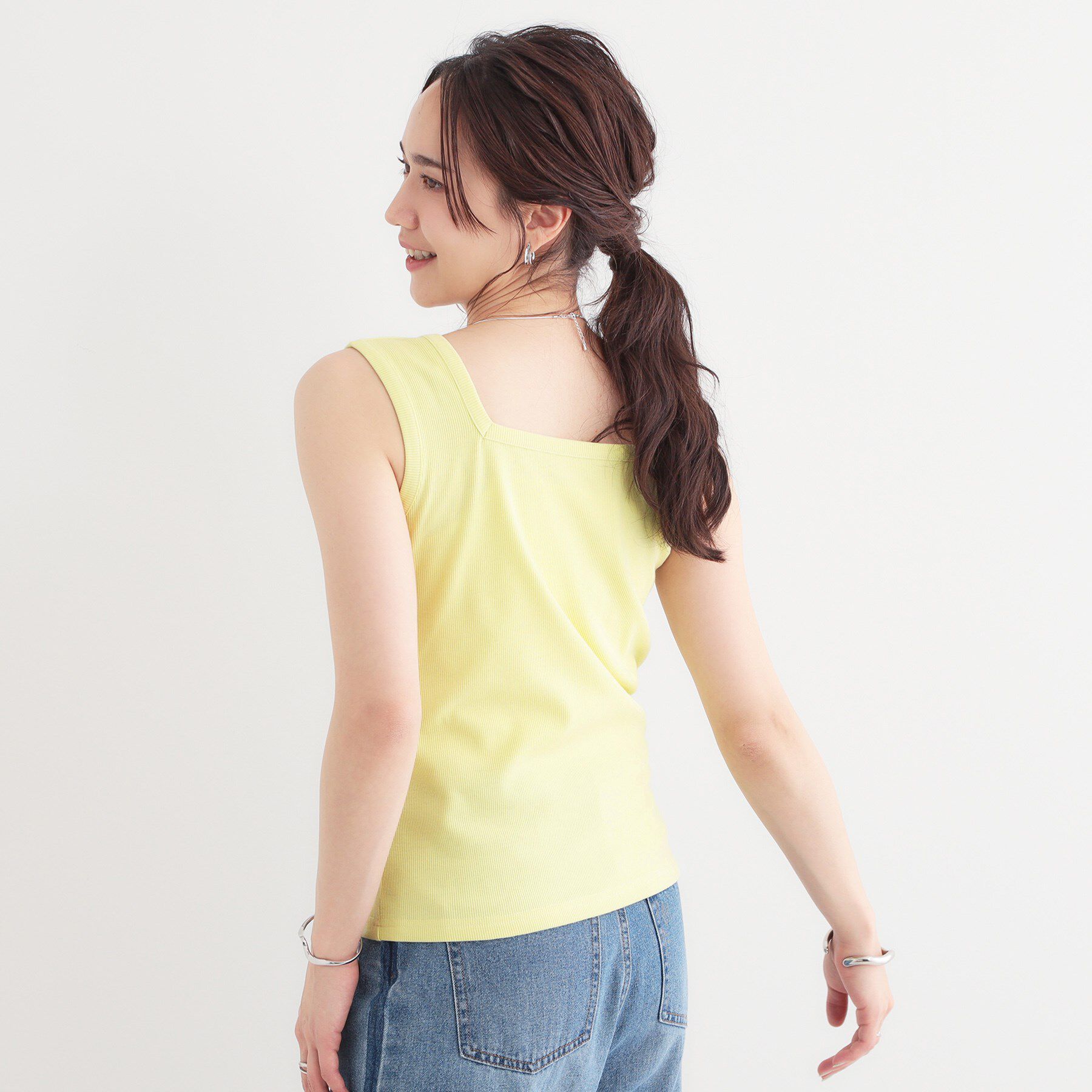 SHOO･LA･RUE「【S-LL】2WAYネック リブタンクトップ」|キャミソール|