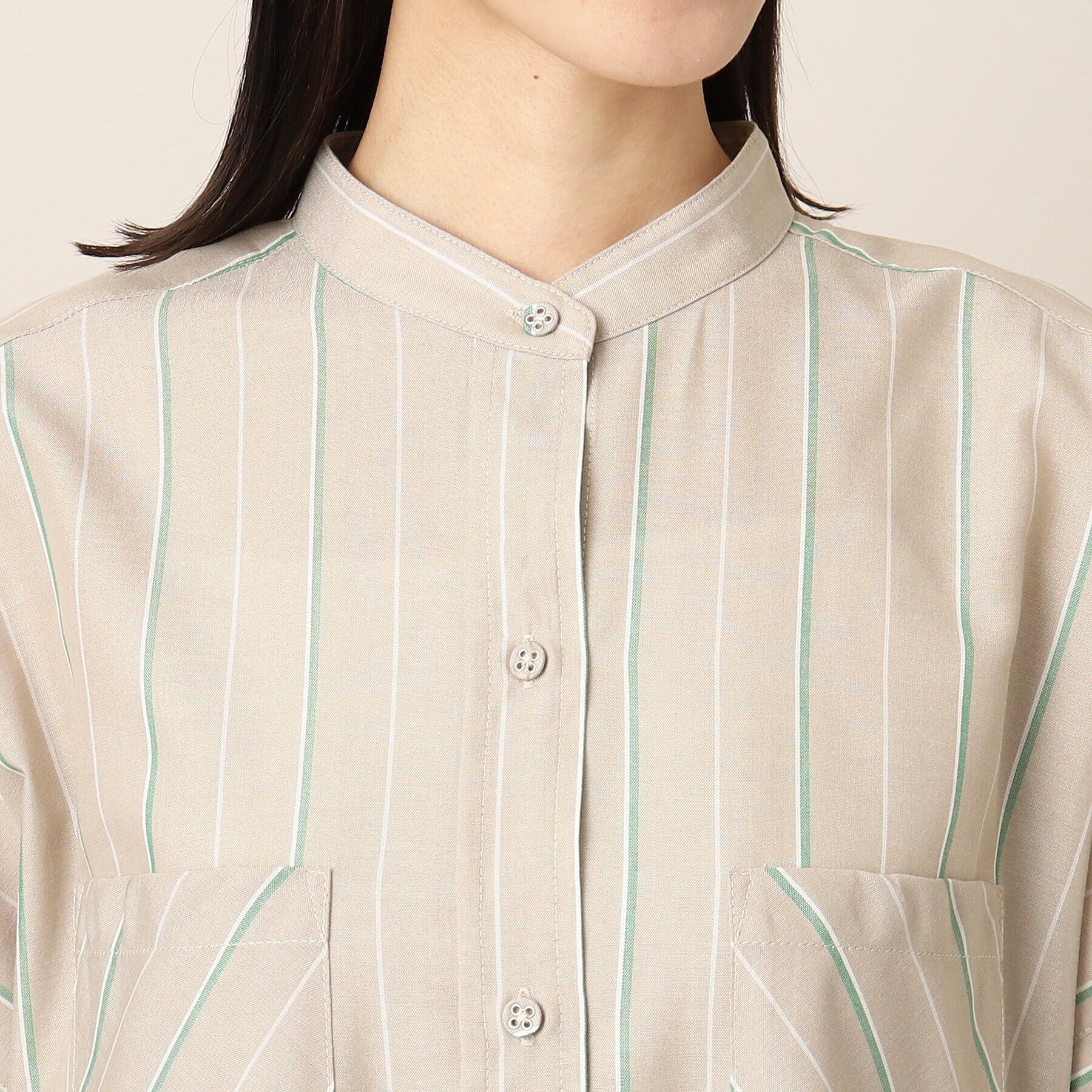 Dessin「アソート柄ロングシャツワンピース」|ワンピース|