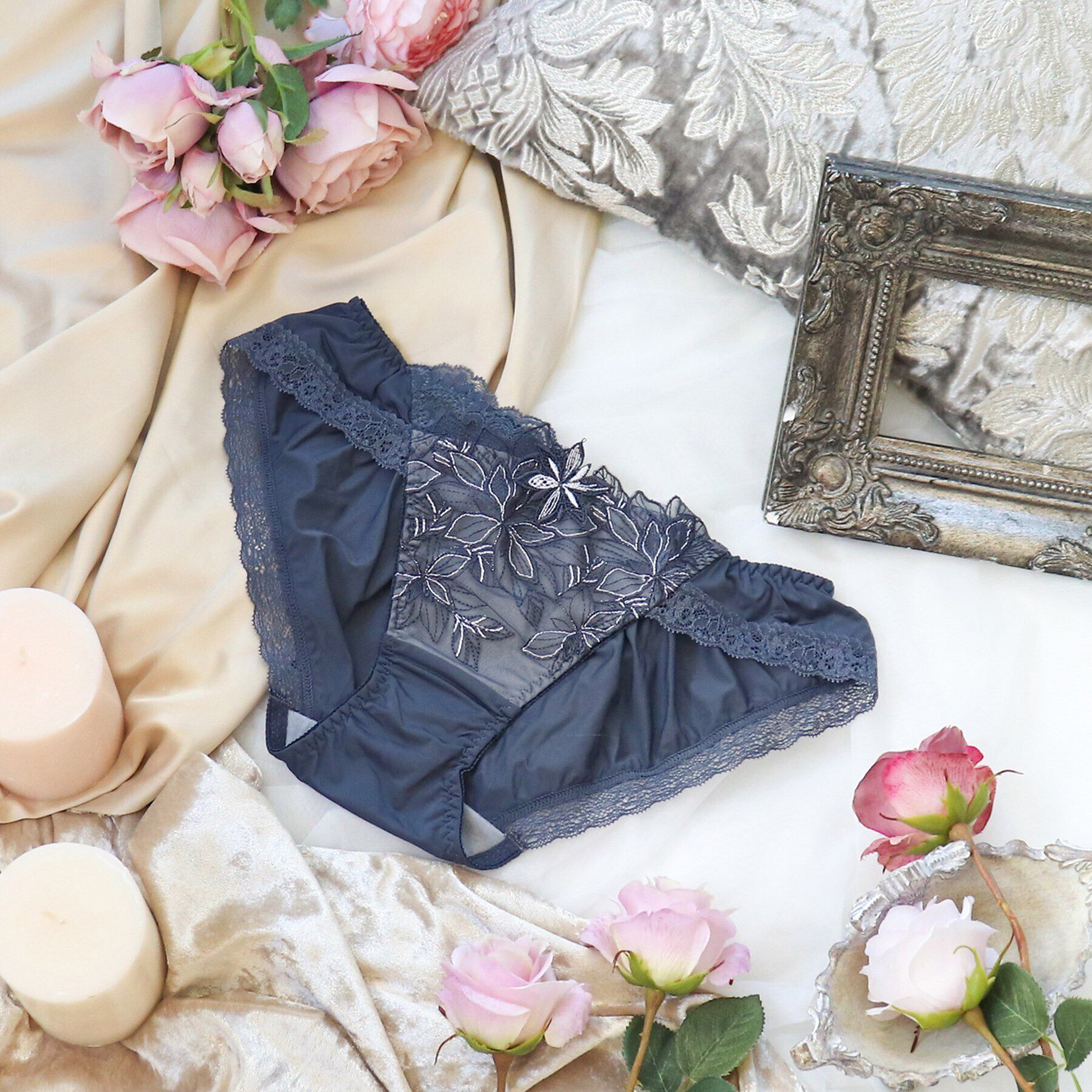 Risa Magli「リヴィア ノーマルショーツ」|インナー|グレー(010)