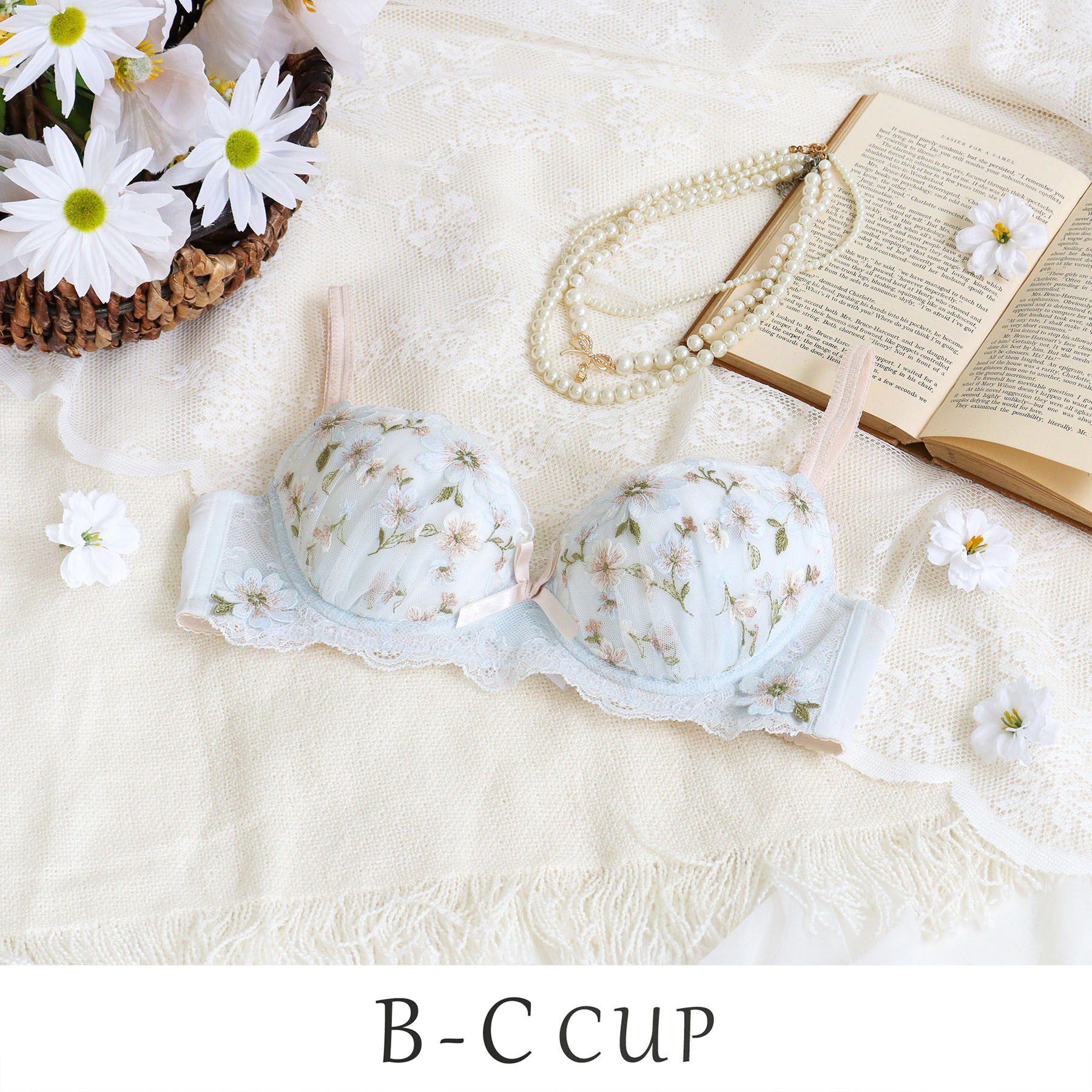 Risa Magli「アルマ ブラジャー （B-C） ＜スウィートリッチ＞」|インナー|サックスブルー(09