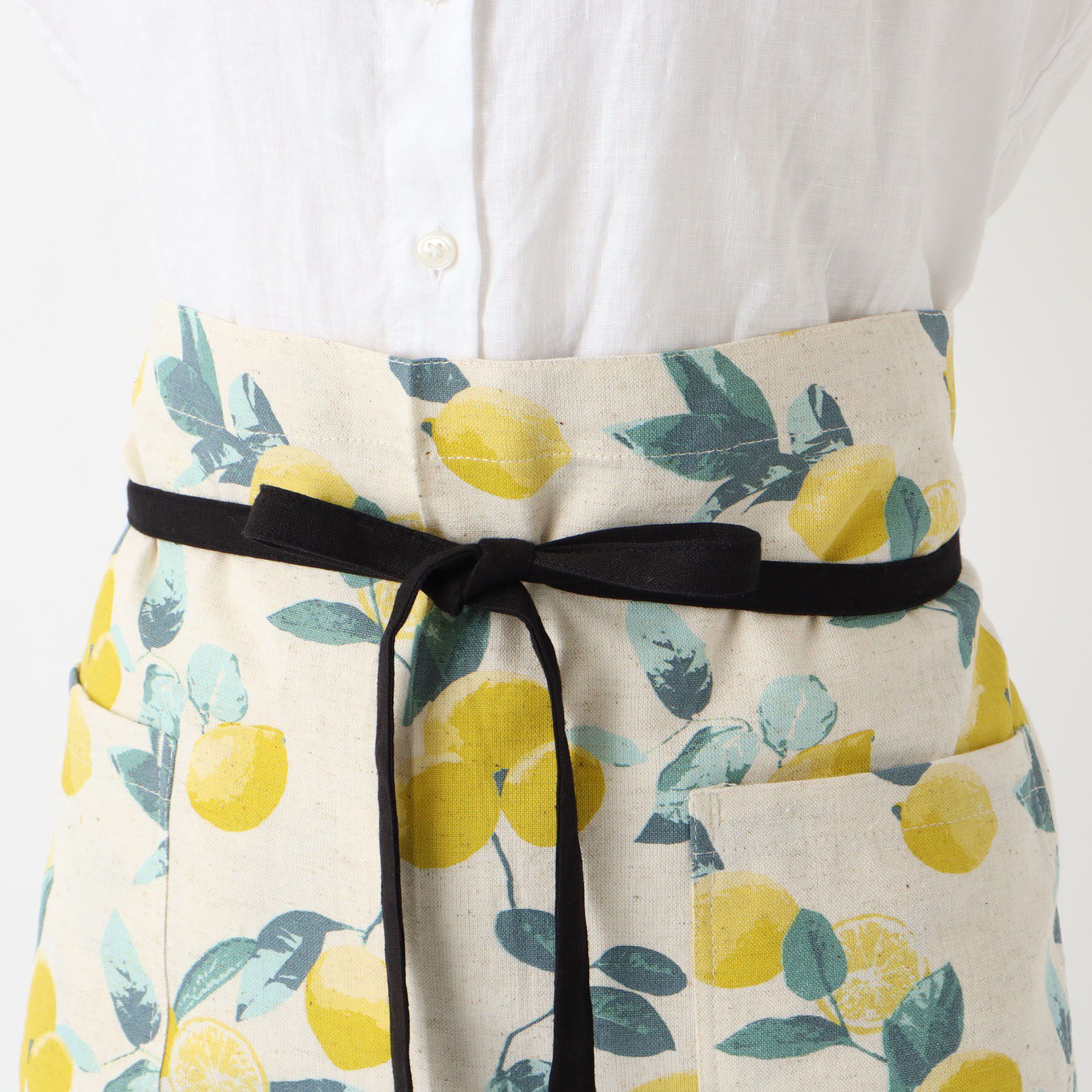 212 KITCHEN STORE「レモンボーダー ギャルソンエプロン NT」|食器・キッチングッズ|